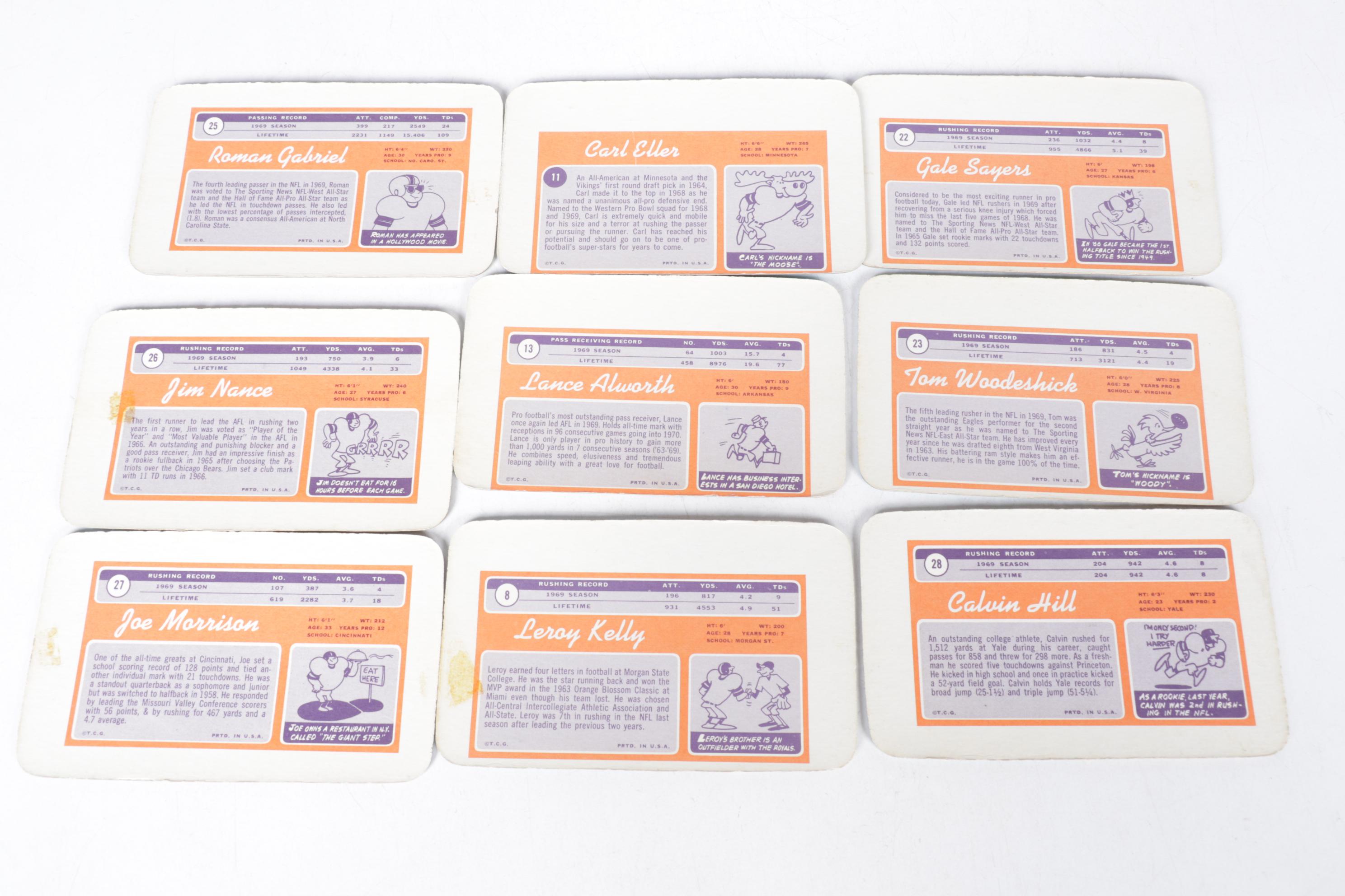 Topps Football Cards, 1970s–1980s