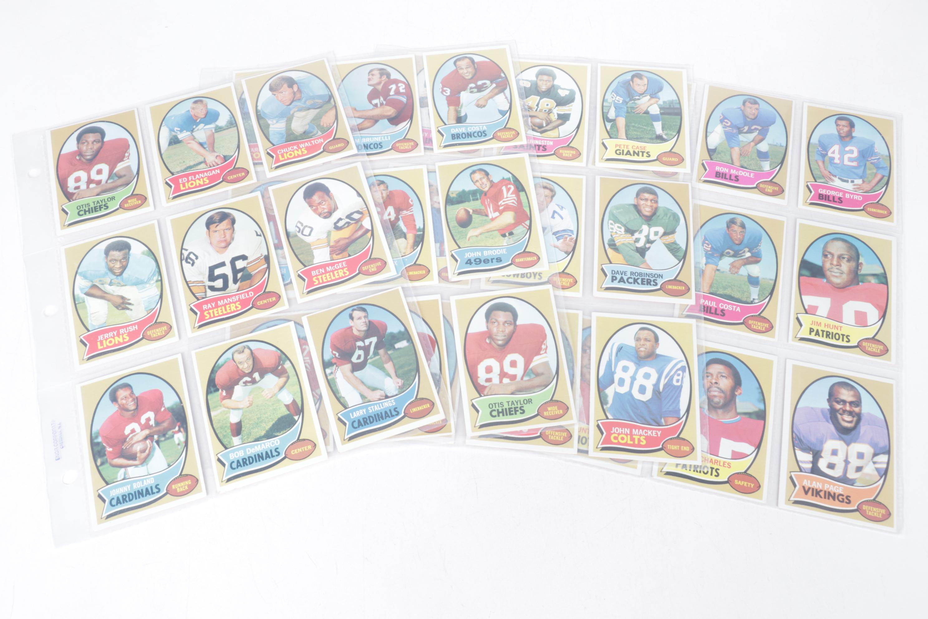 Topps Football Cards, 1970s–1980s