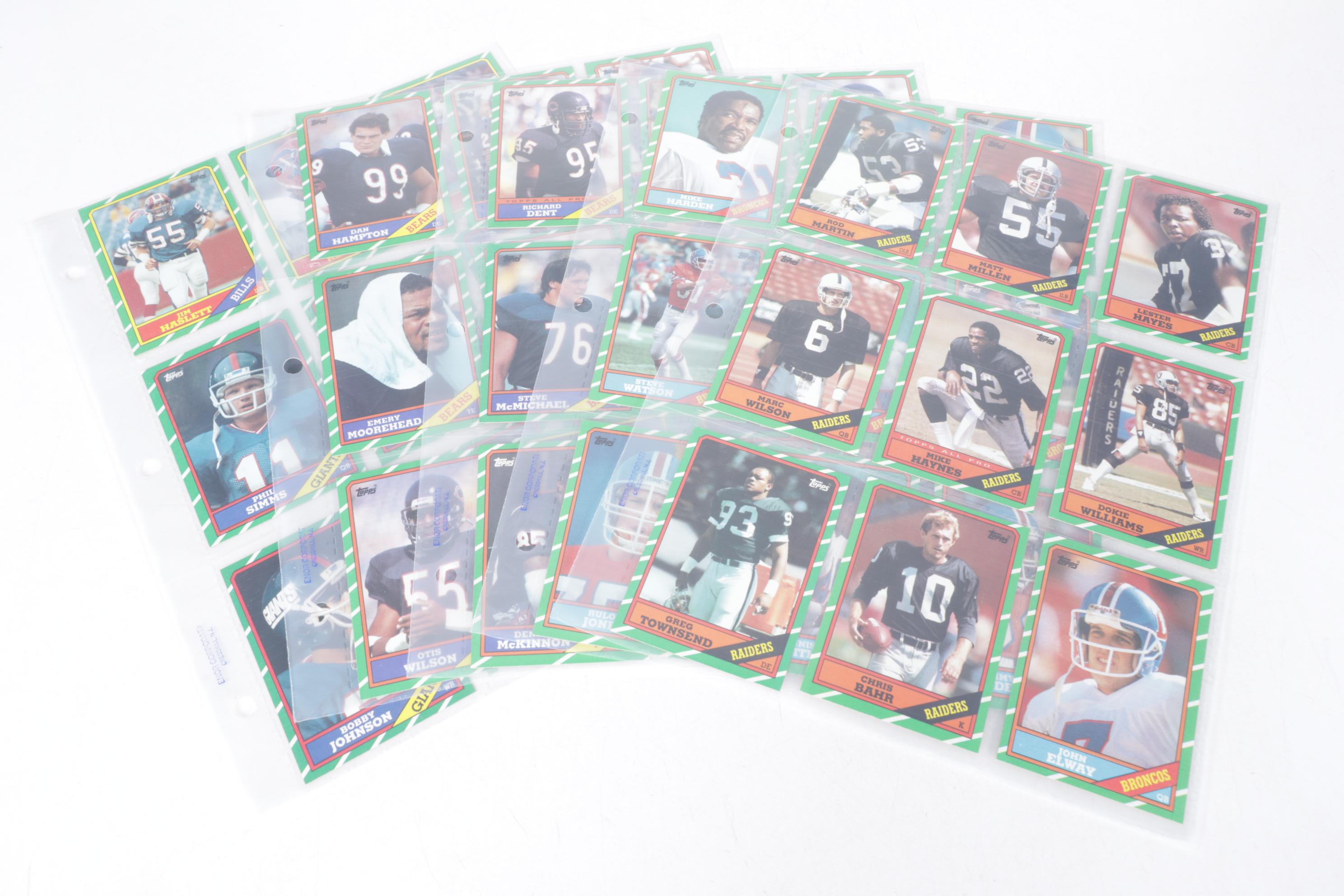 Topps Football Cards, 1970s–1980s