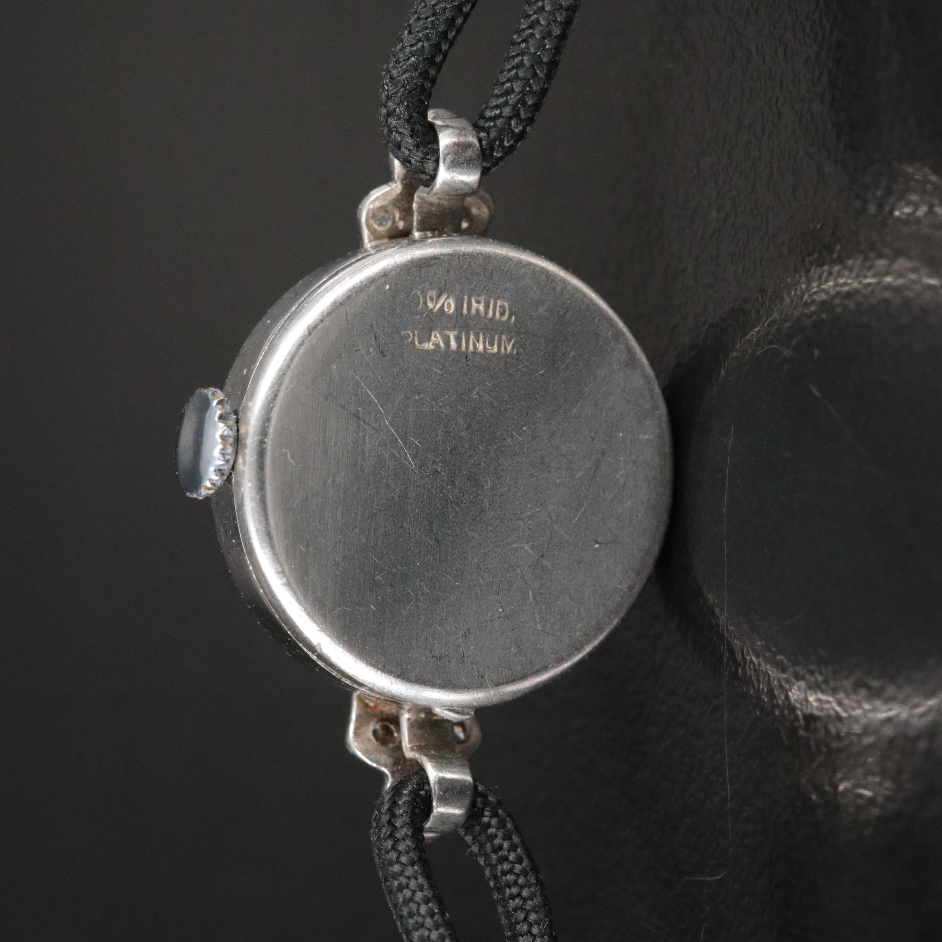 Louis Diamond and Platinum Quartz Conversion Watch