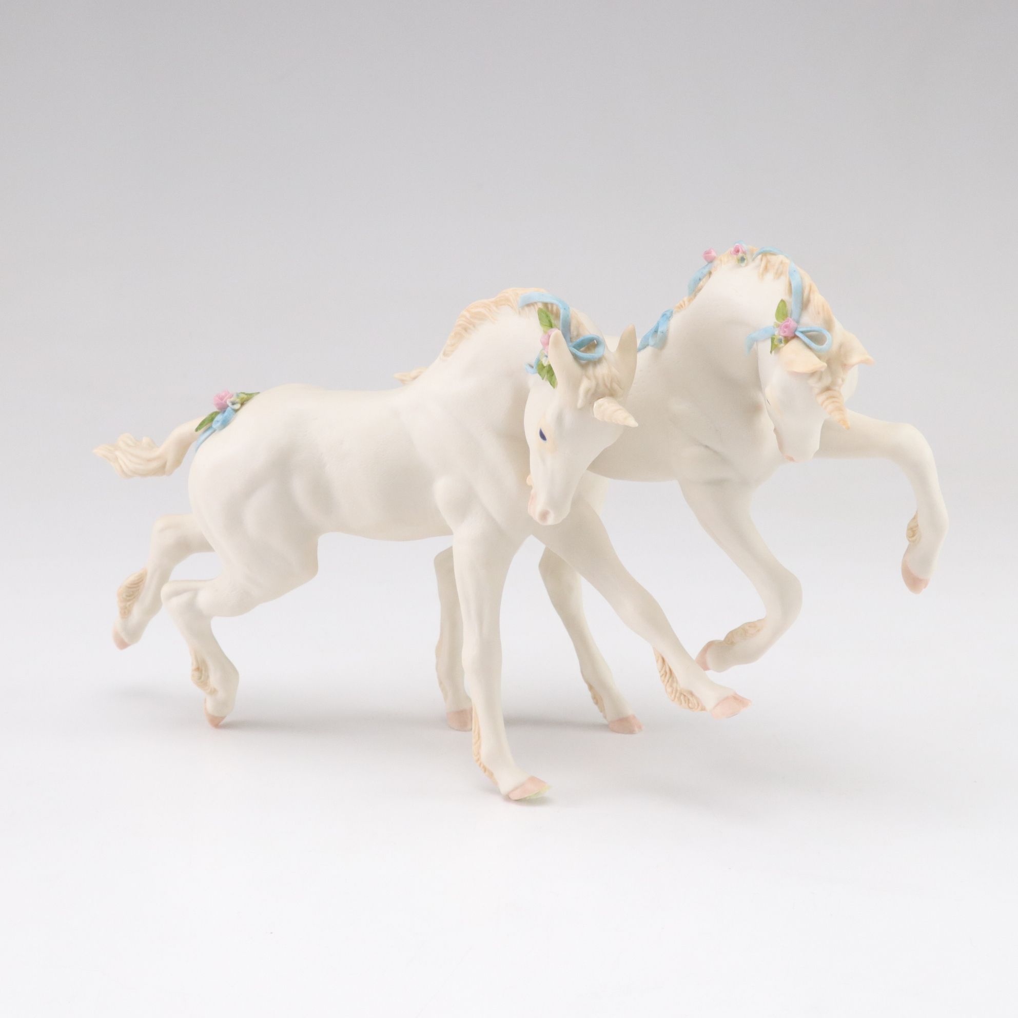 Cybis Porcelain "Frolic and Gambol" Unicorn Figurines
