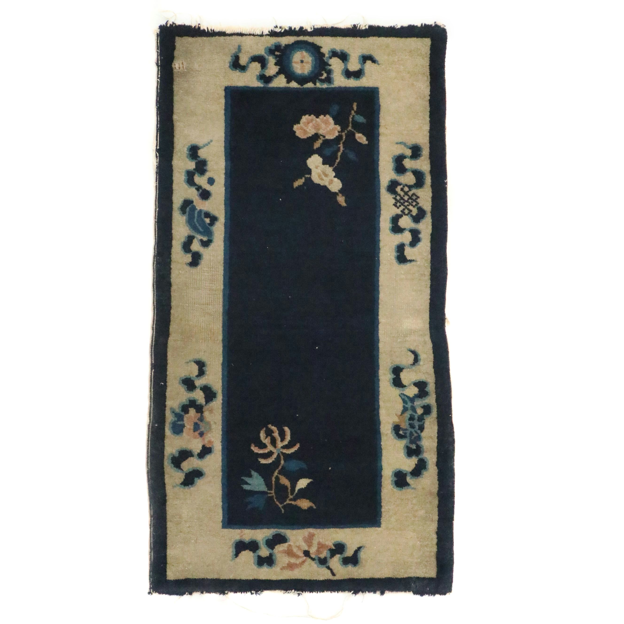 2'1 x 3'11 Hand-Knotted Chinese Nichols Art Deco Style Accent Rug