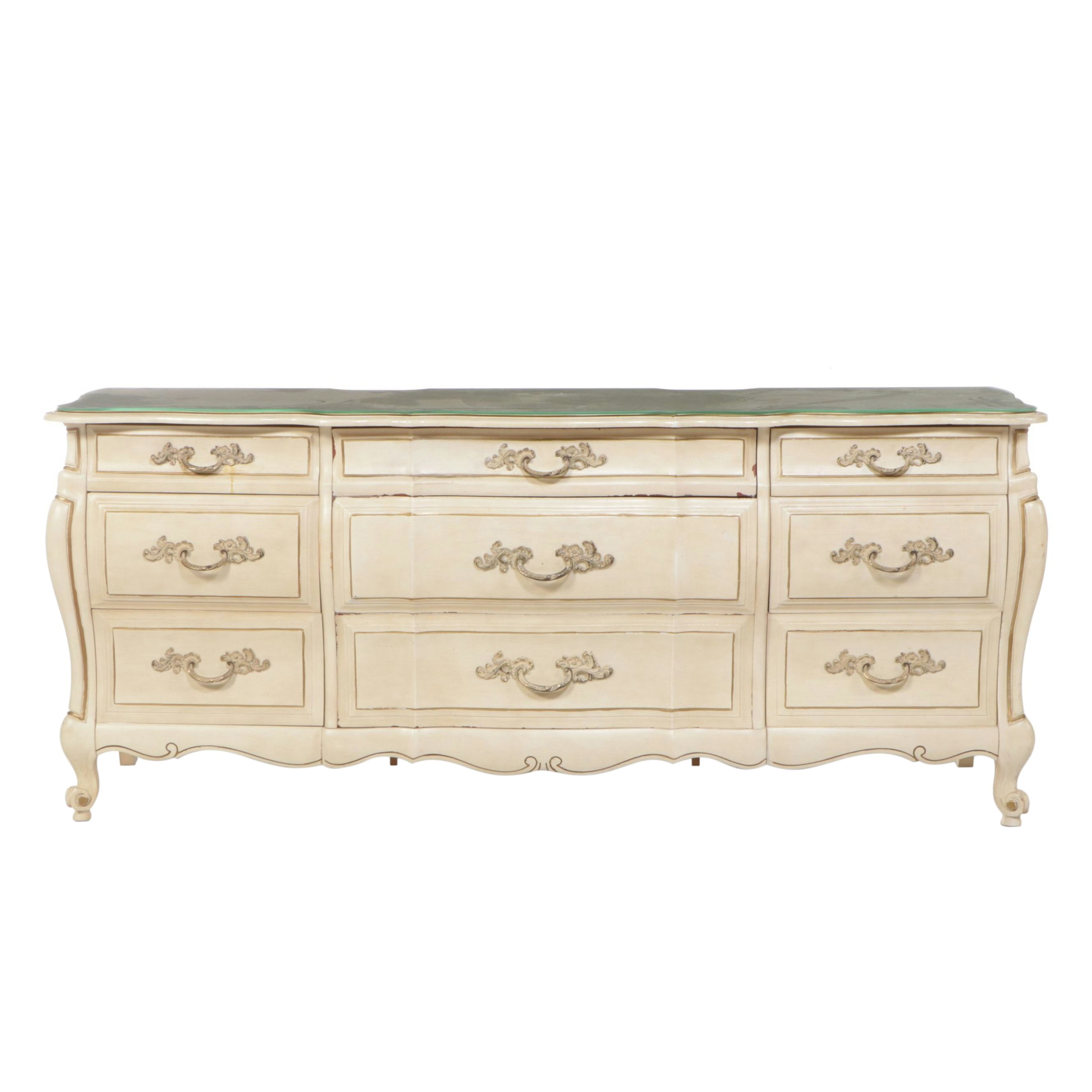 French Provincial Painted Wood Dresser, Mid to Late 20th Century