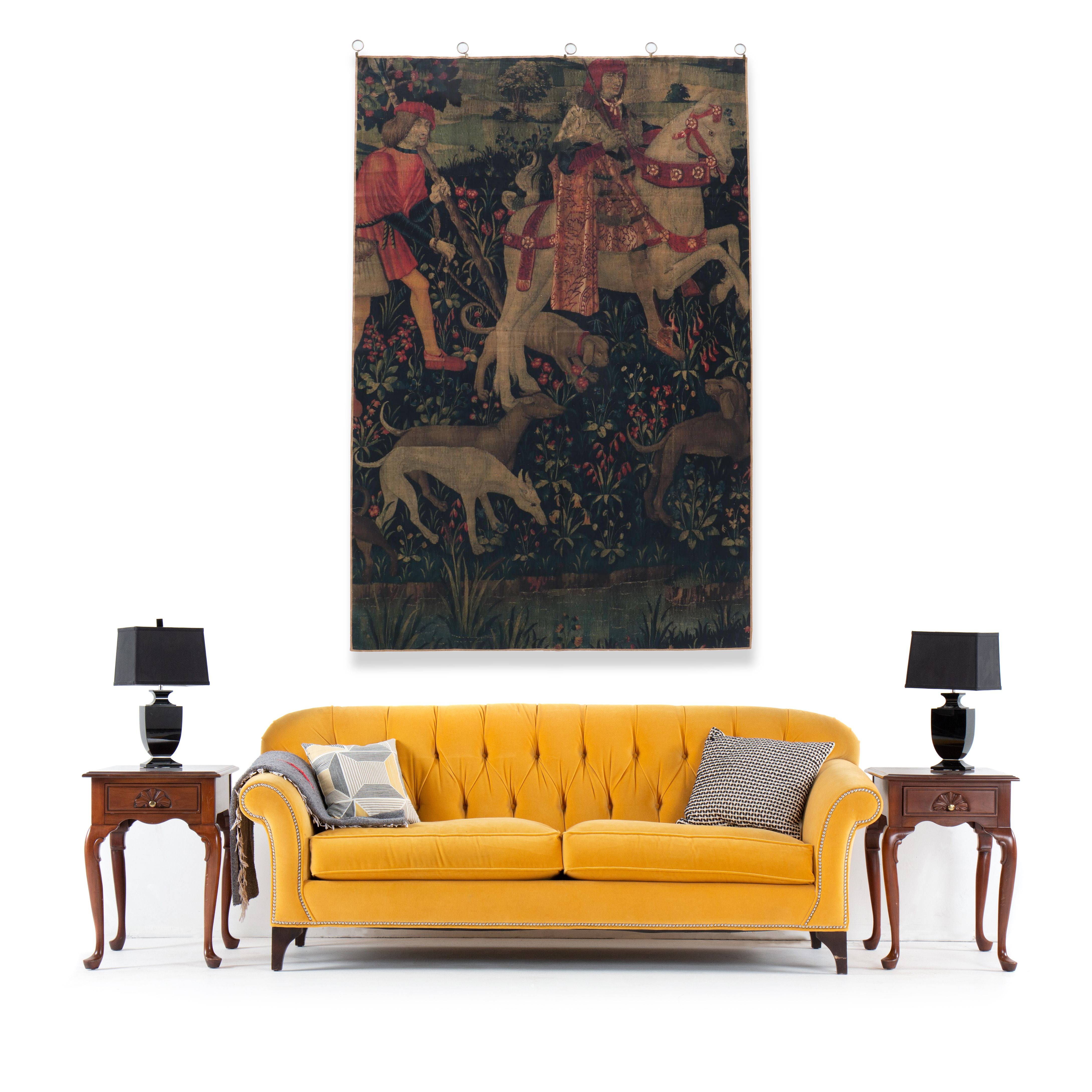 Dark Academia Medieval Style Tapestry Panel