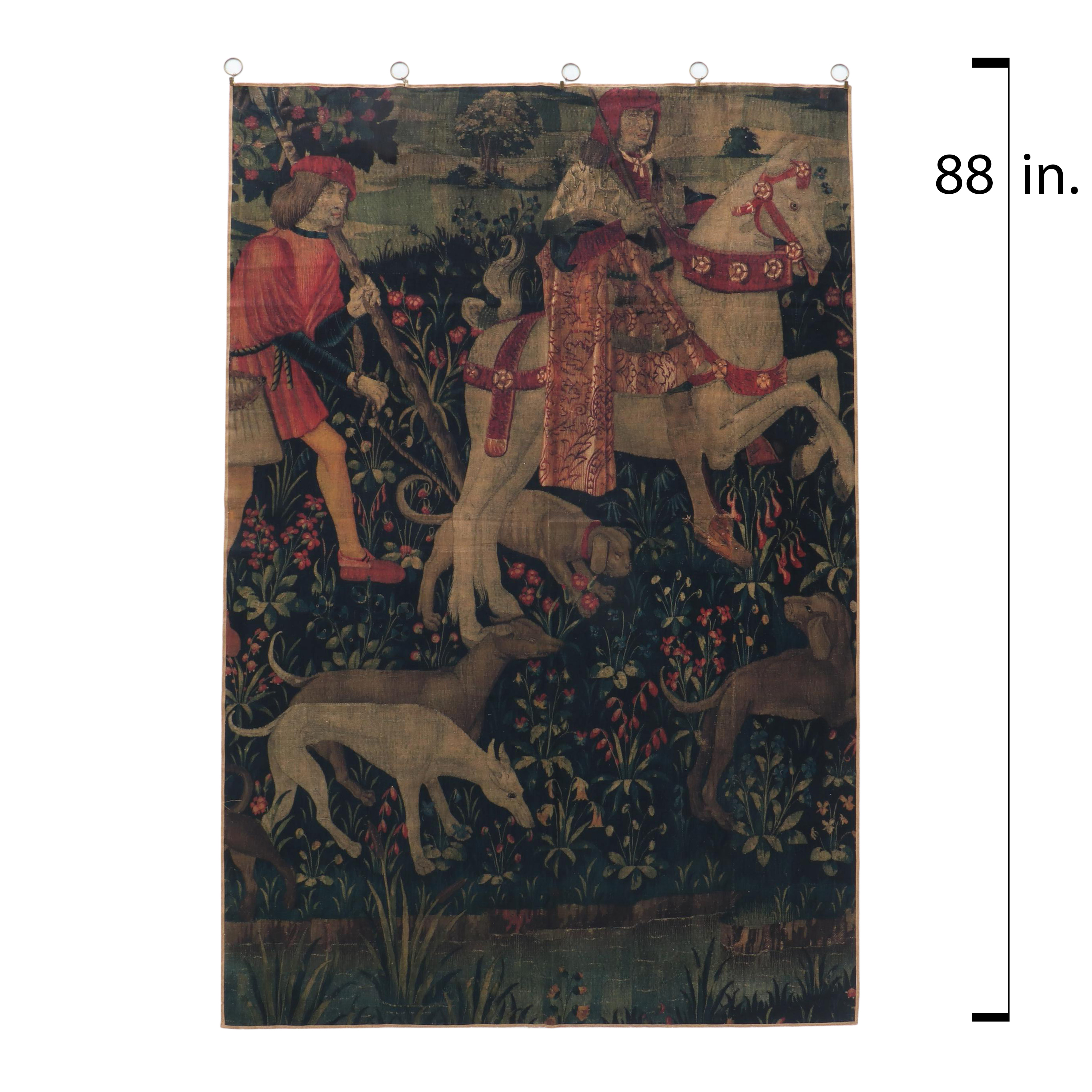 Dark Academia Medieval Style Tapestry Panel