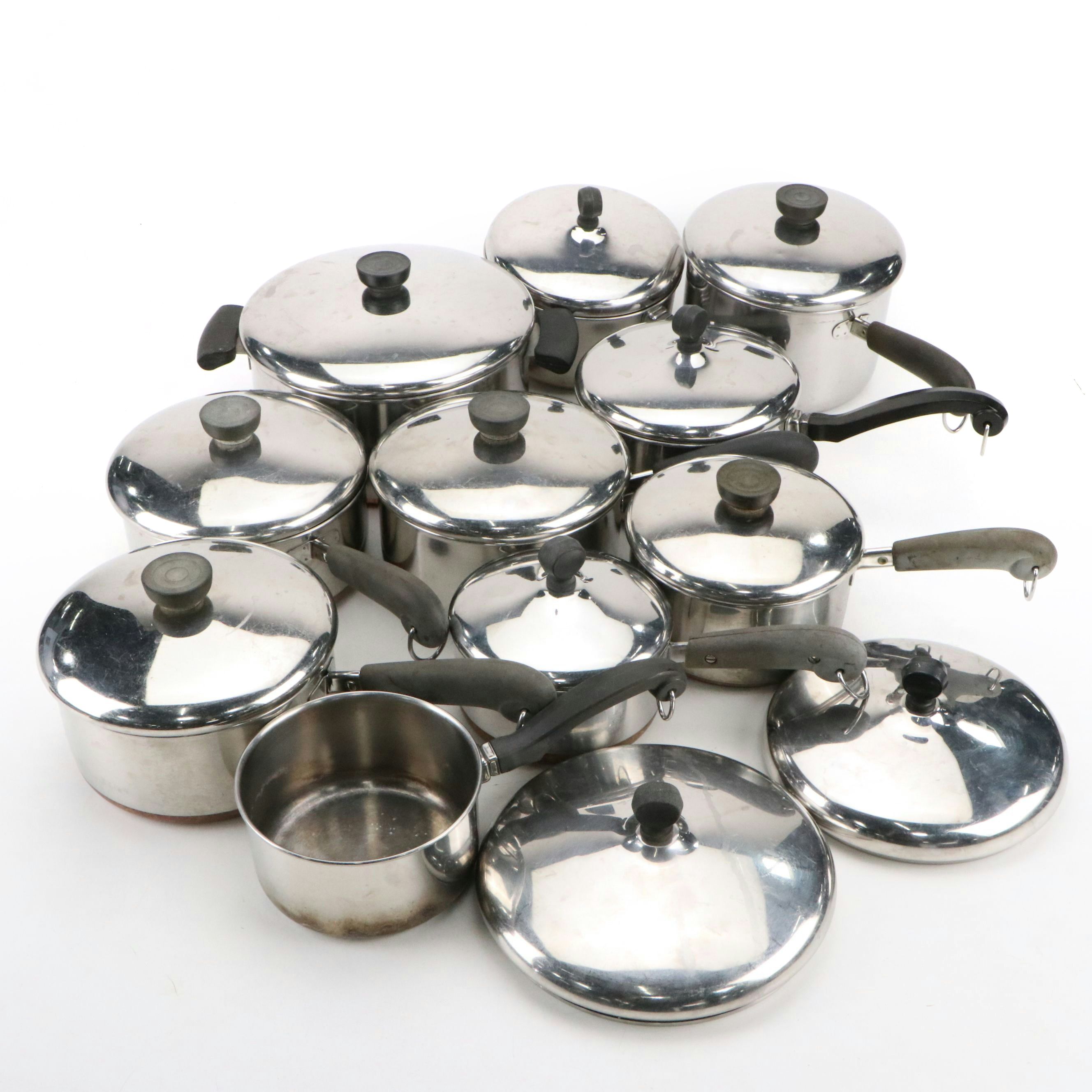 Revere Ware and Farberware Stainless Steel Pots