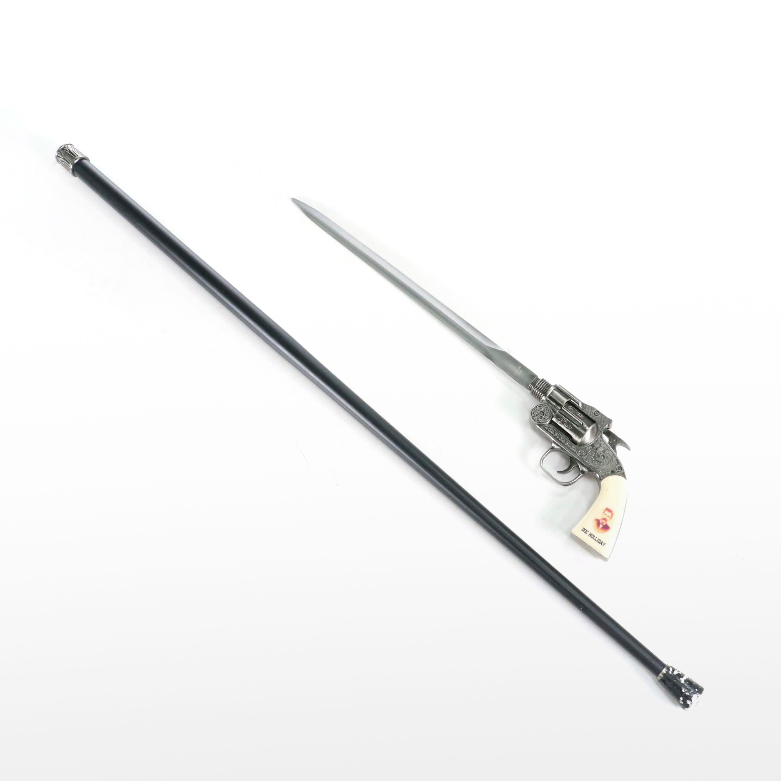 "Doc Holliday" Pistol-Handled Sword Cane