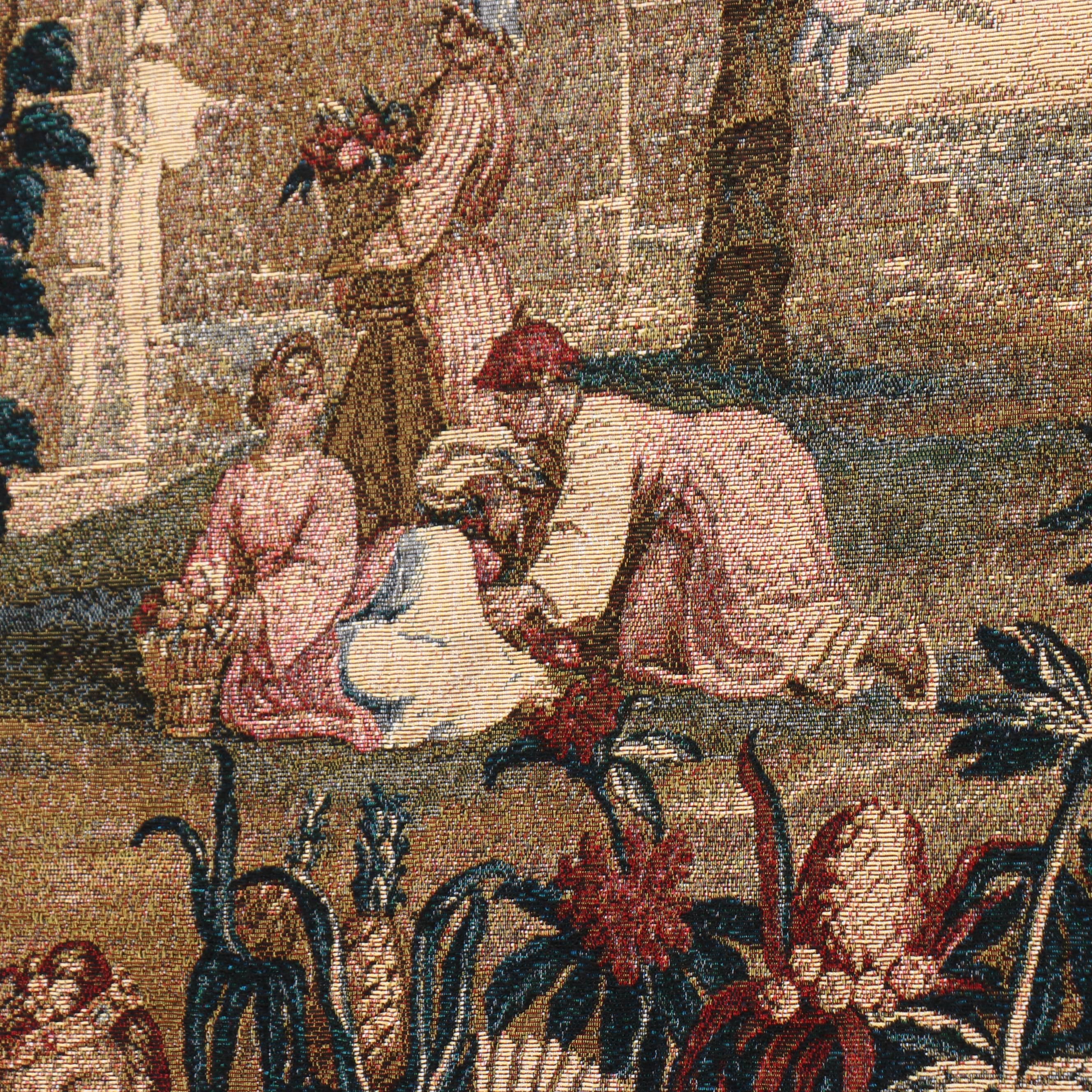 Chinoiserie Tapestry Panel After "la Recolte des Ananas", The Pineapple Harvest