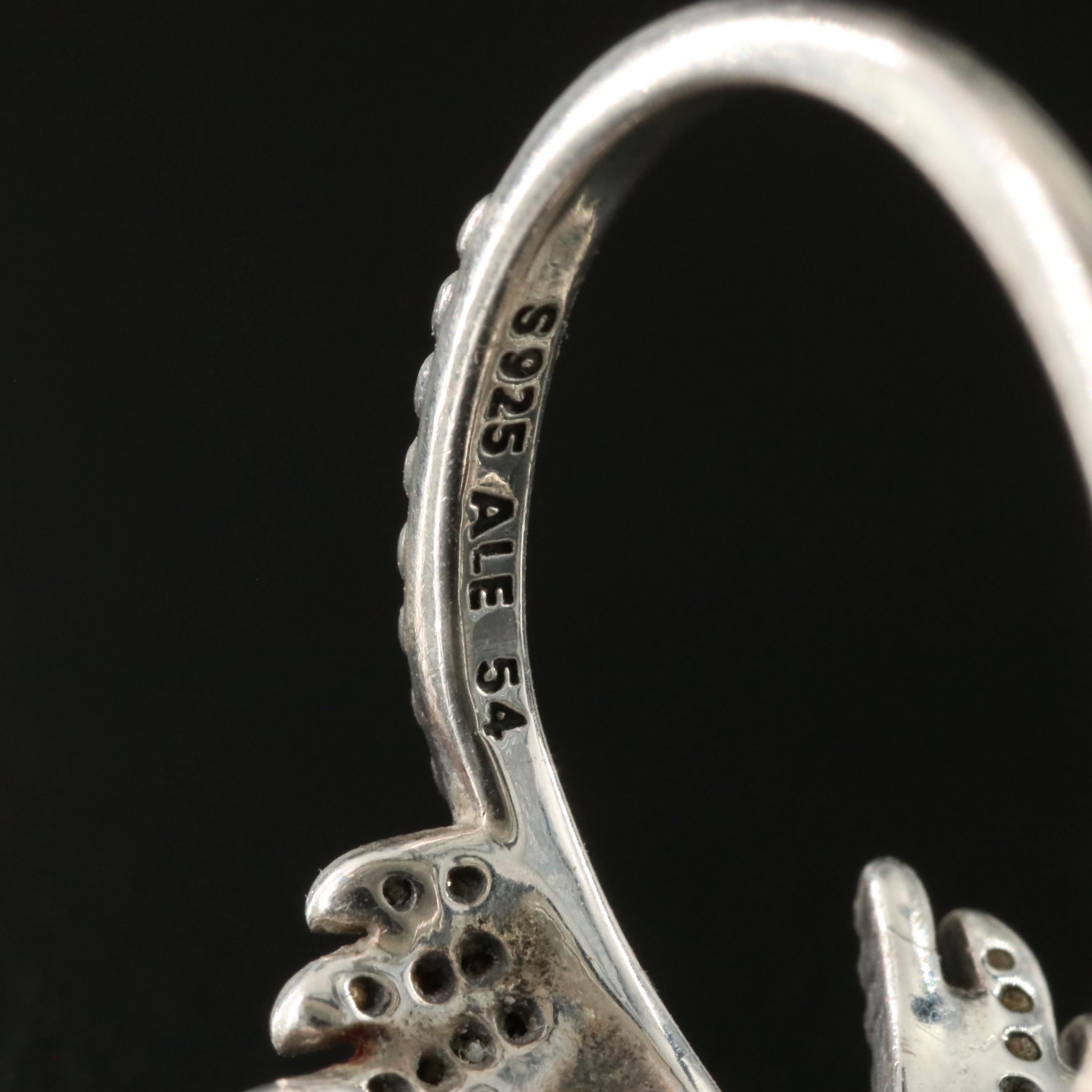 Pandora Majestic Feathers Sterling CZ Ring