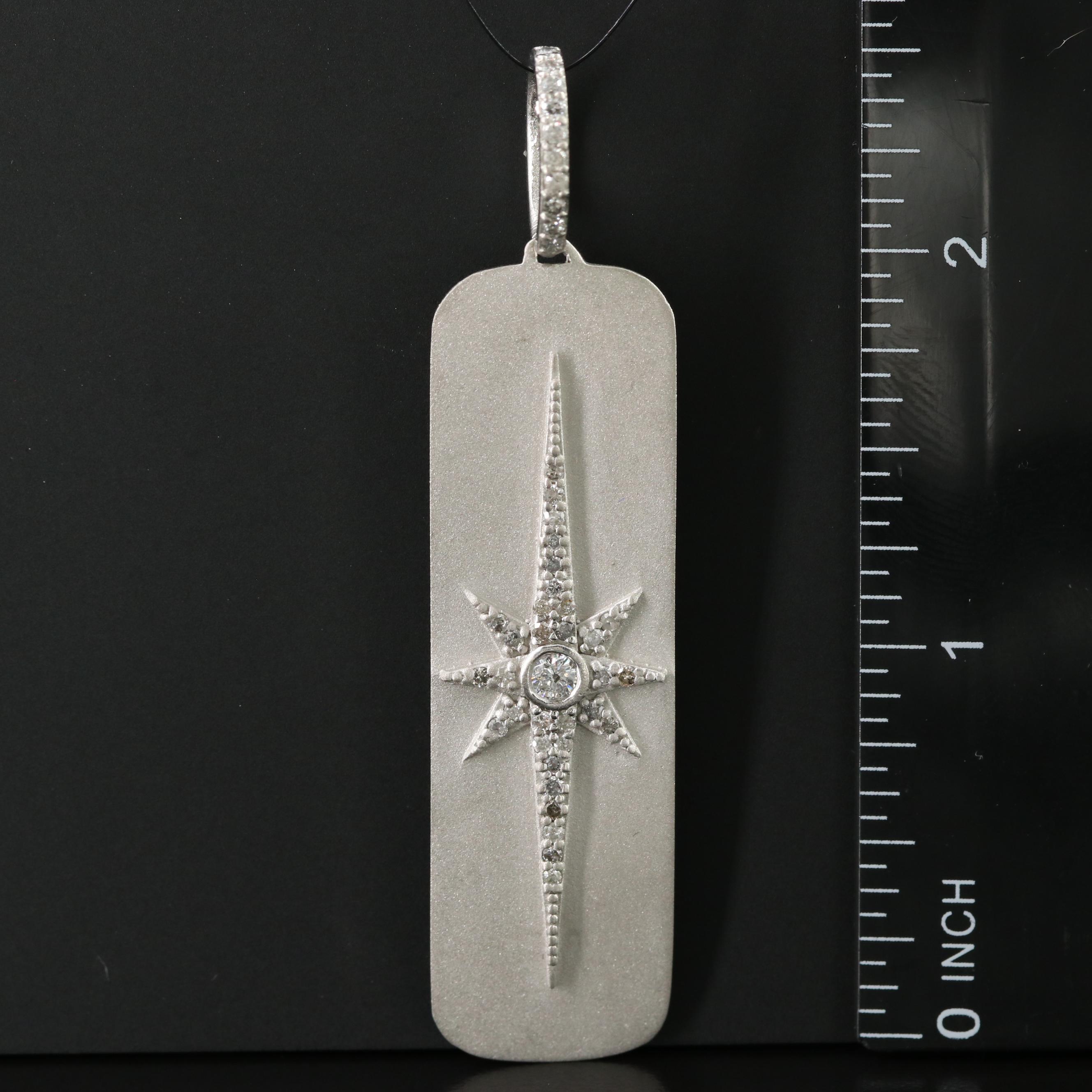 Sheryl Lowe Sterling Diamond North Star Pendant