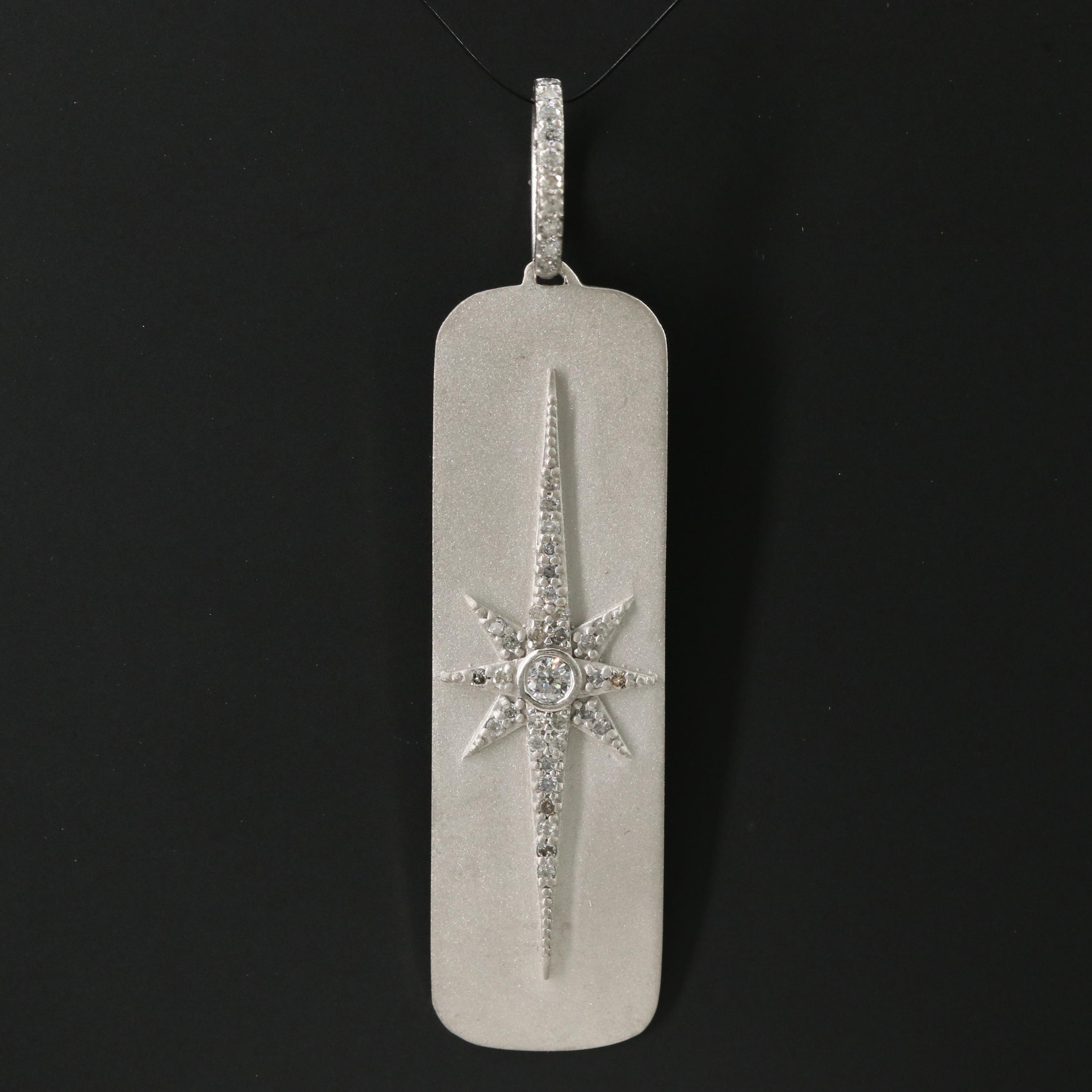 Sheryl Lowe Sterling Diamond North Star Pendant