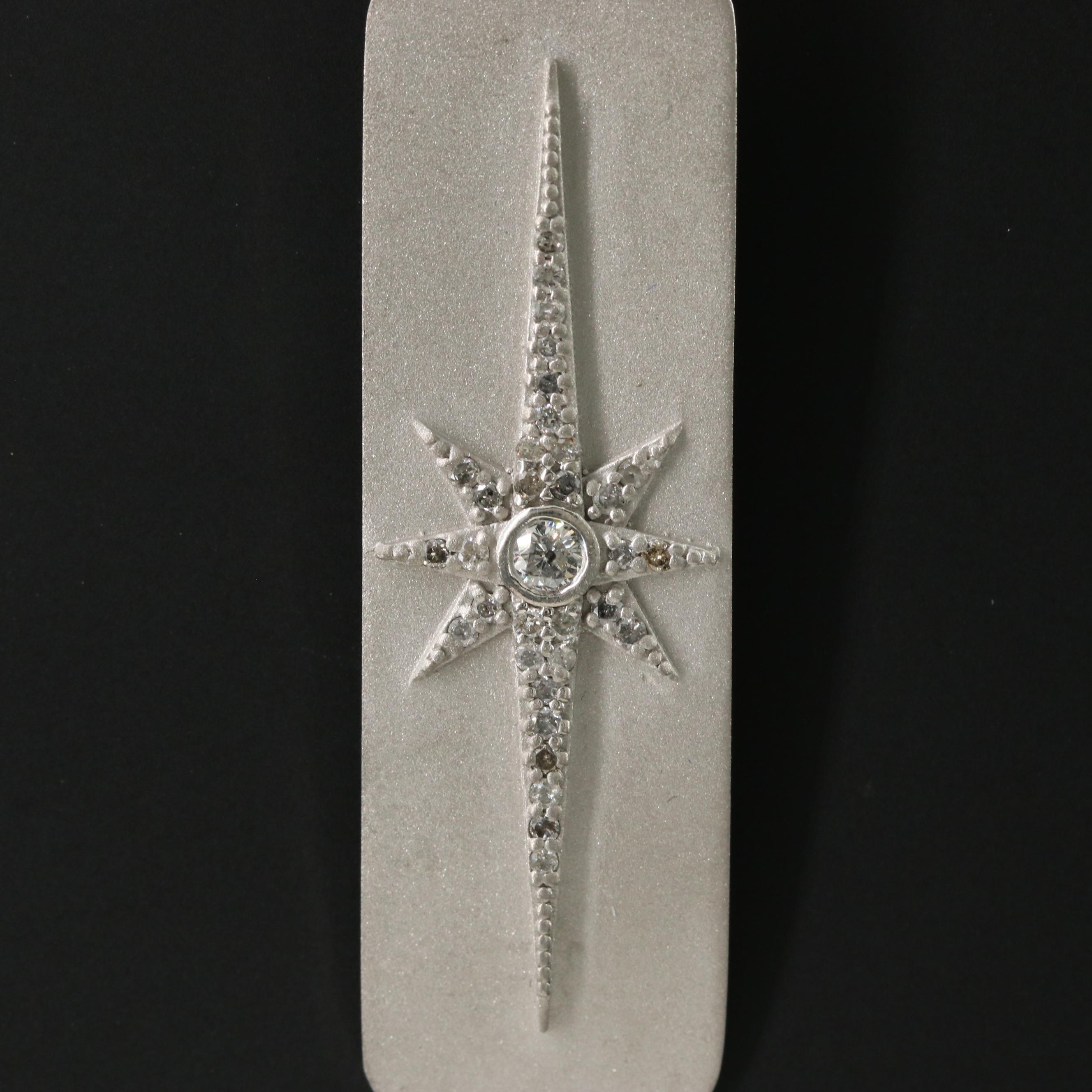Sheryl Lowe Sterling Diamond North Star Pendant