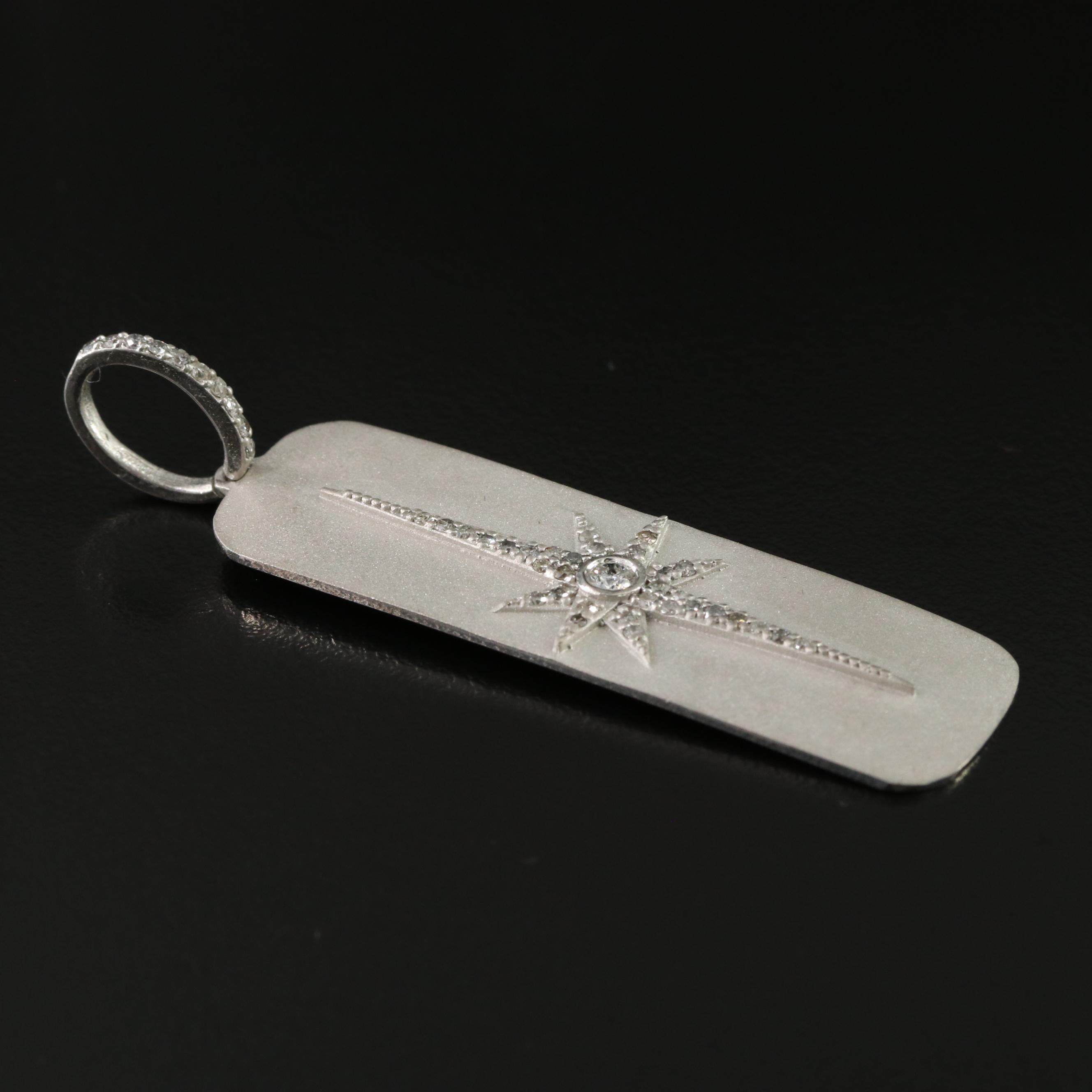 Sheryl Lowe Sterling Diamond North Star Pendant