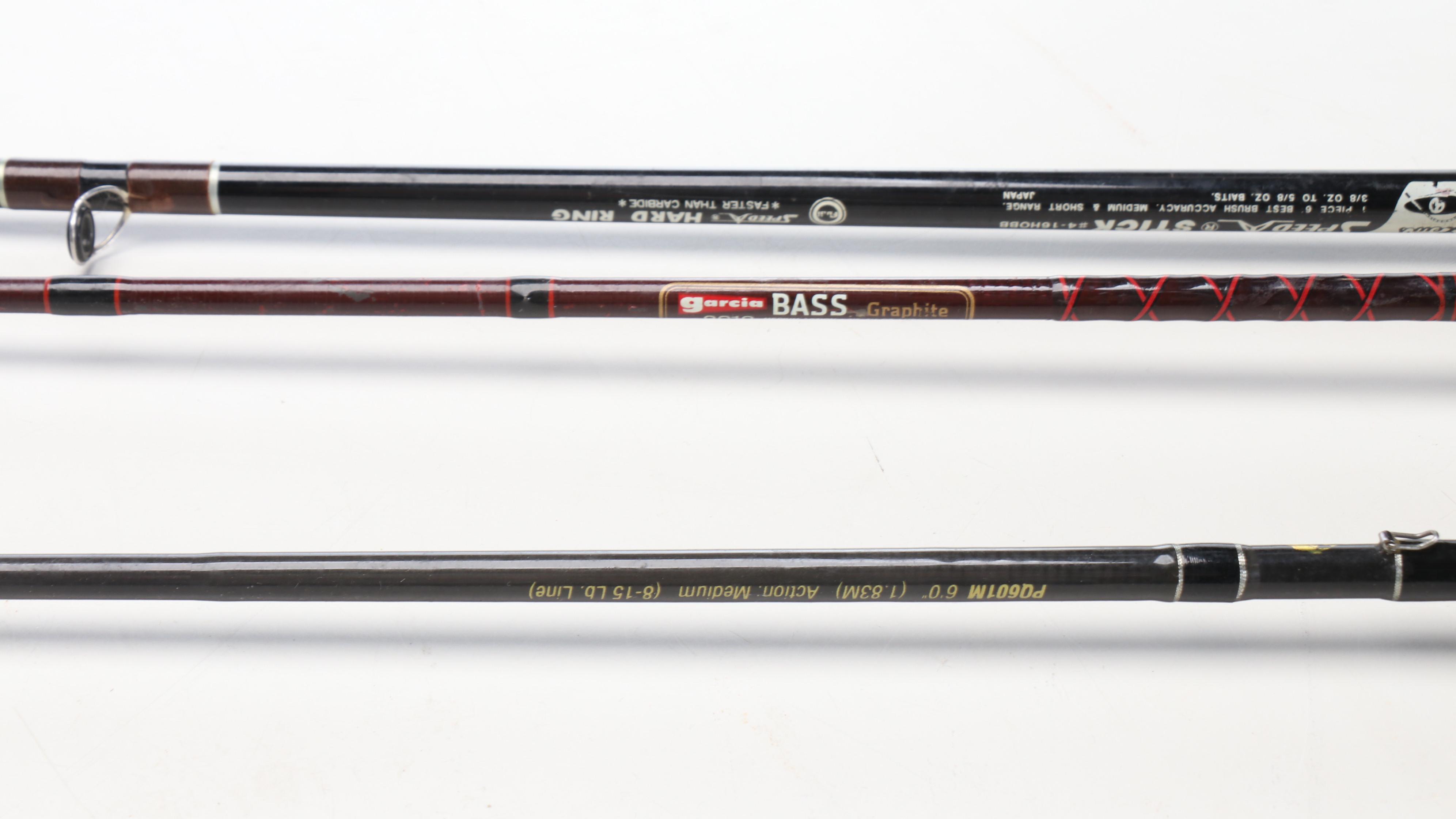 Bass Pro, Lew's, and Delta Fishing Rods