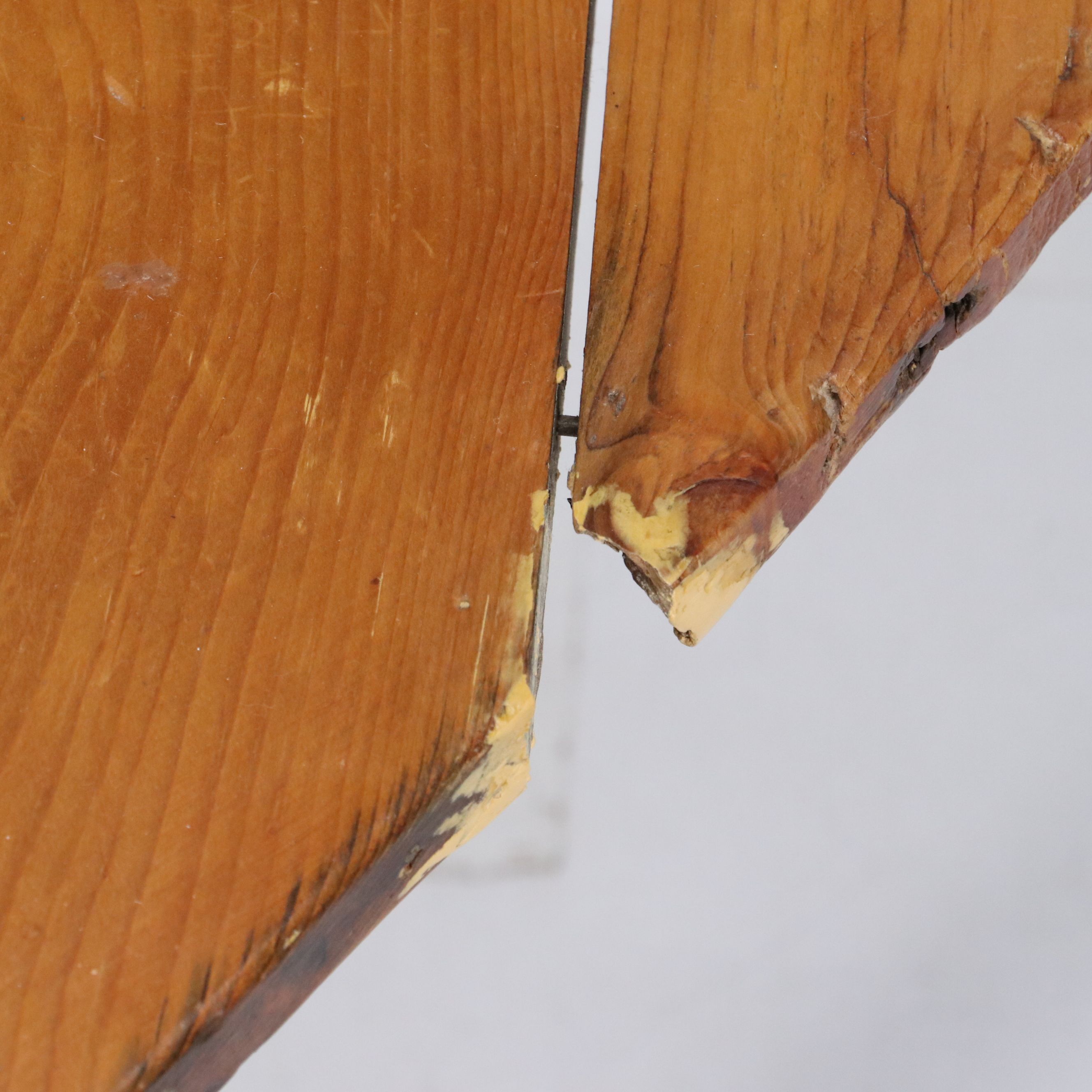 Pine Fireplace Bellows Form Coffee Table