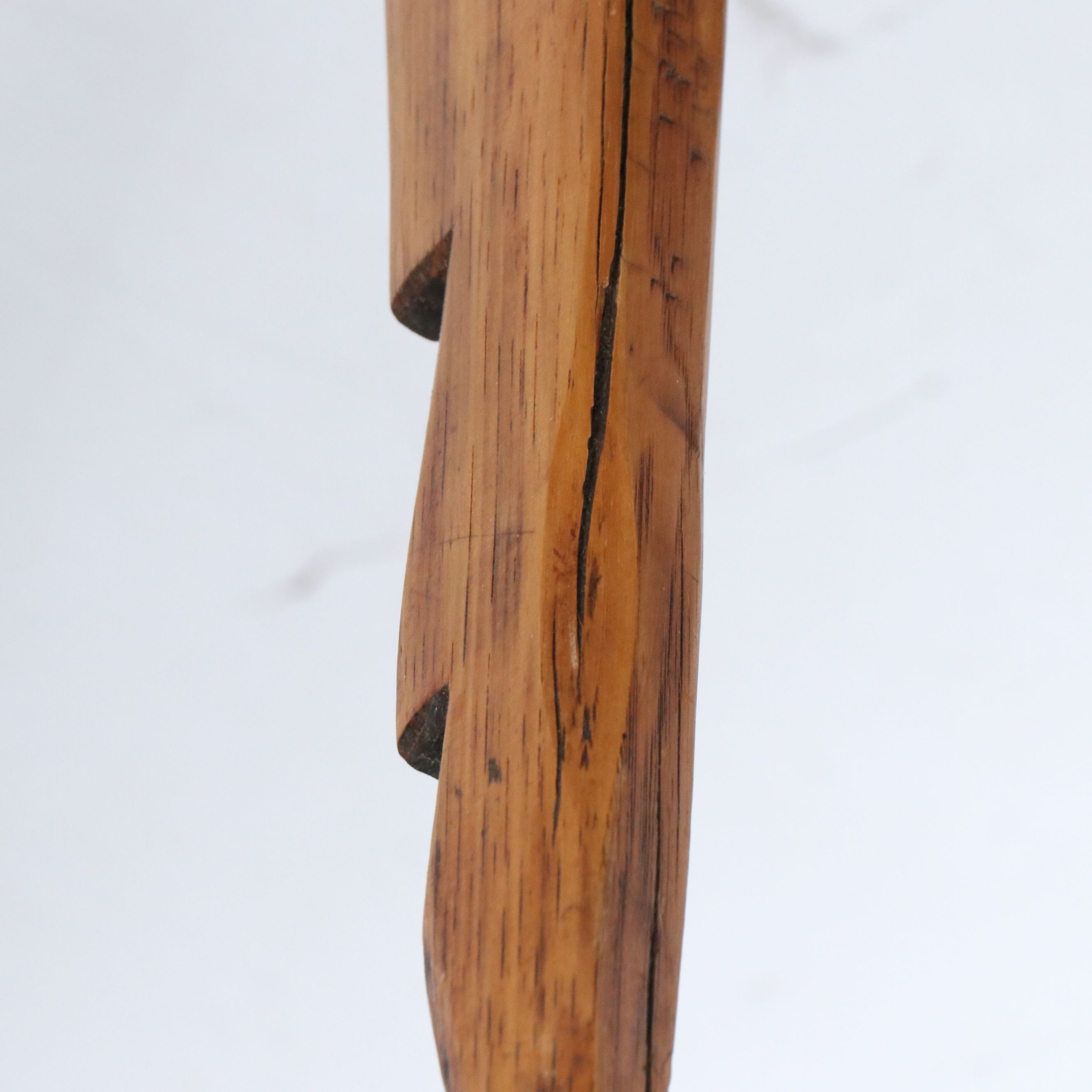 Pine Fireplace Bellows Form Coffee Table