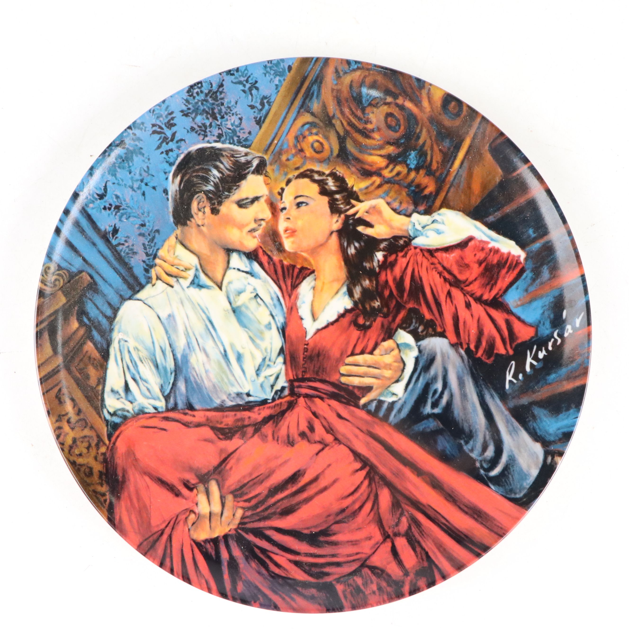 W.L. George "A Question of Honor" & Other Porcelain "Gone With The Wind" Plates