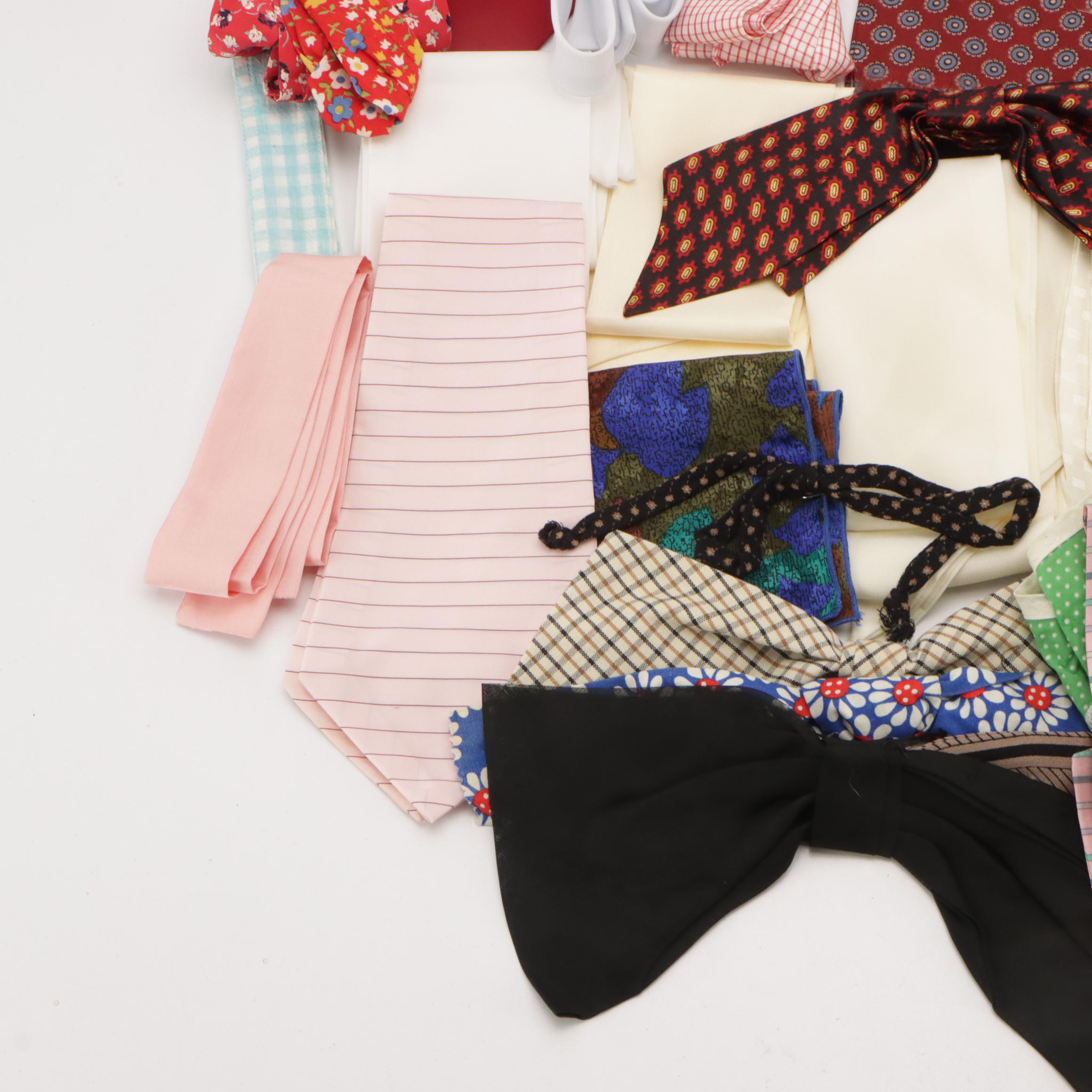 Carroll Reed Vintage Silk Ascots, Other Neck Scarves, Pocket Squares, and More