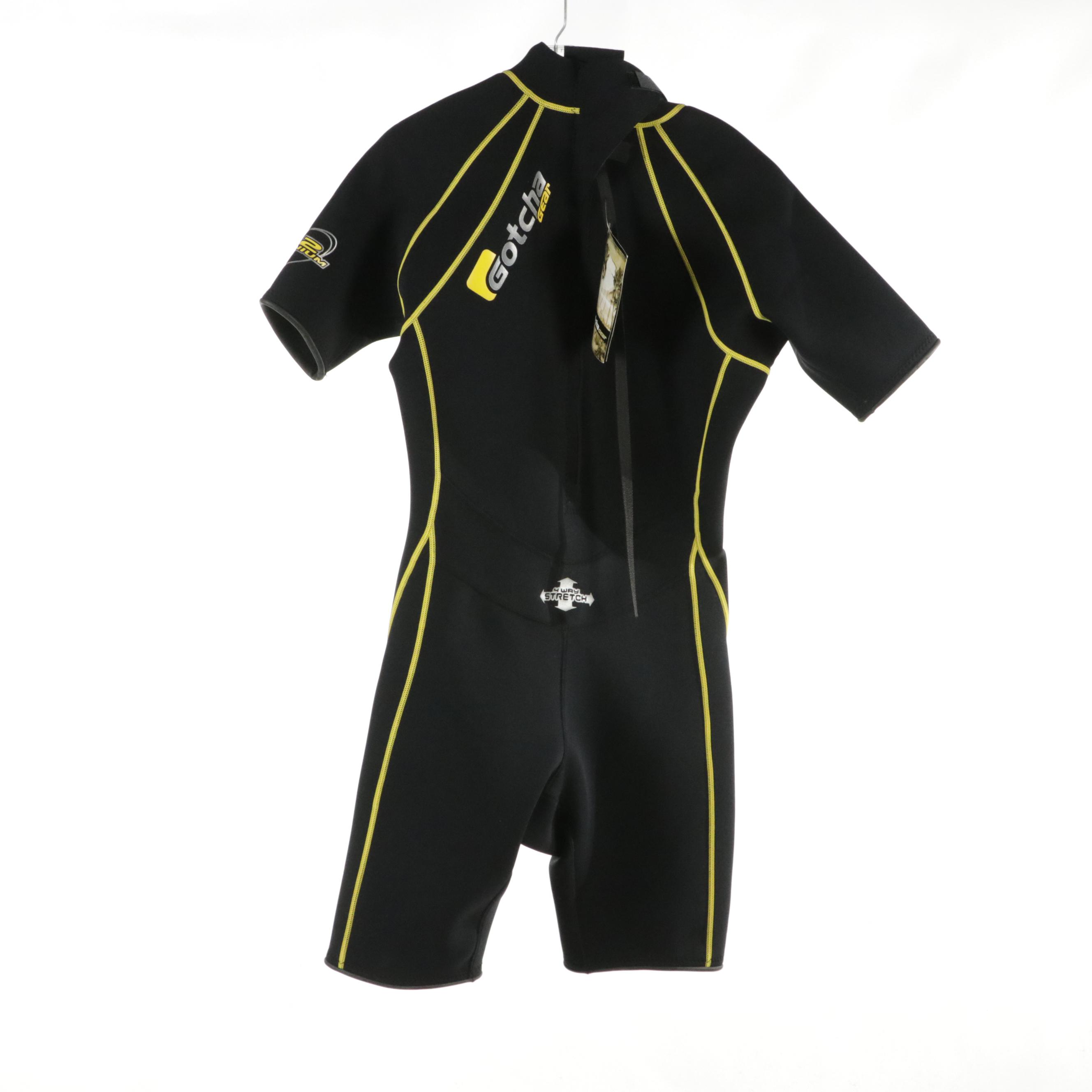 Men's Gotcha Gear 5062 Shorty Wetsuit and Ocean Pacific 402 Life Vest