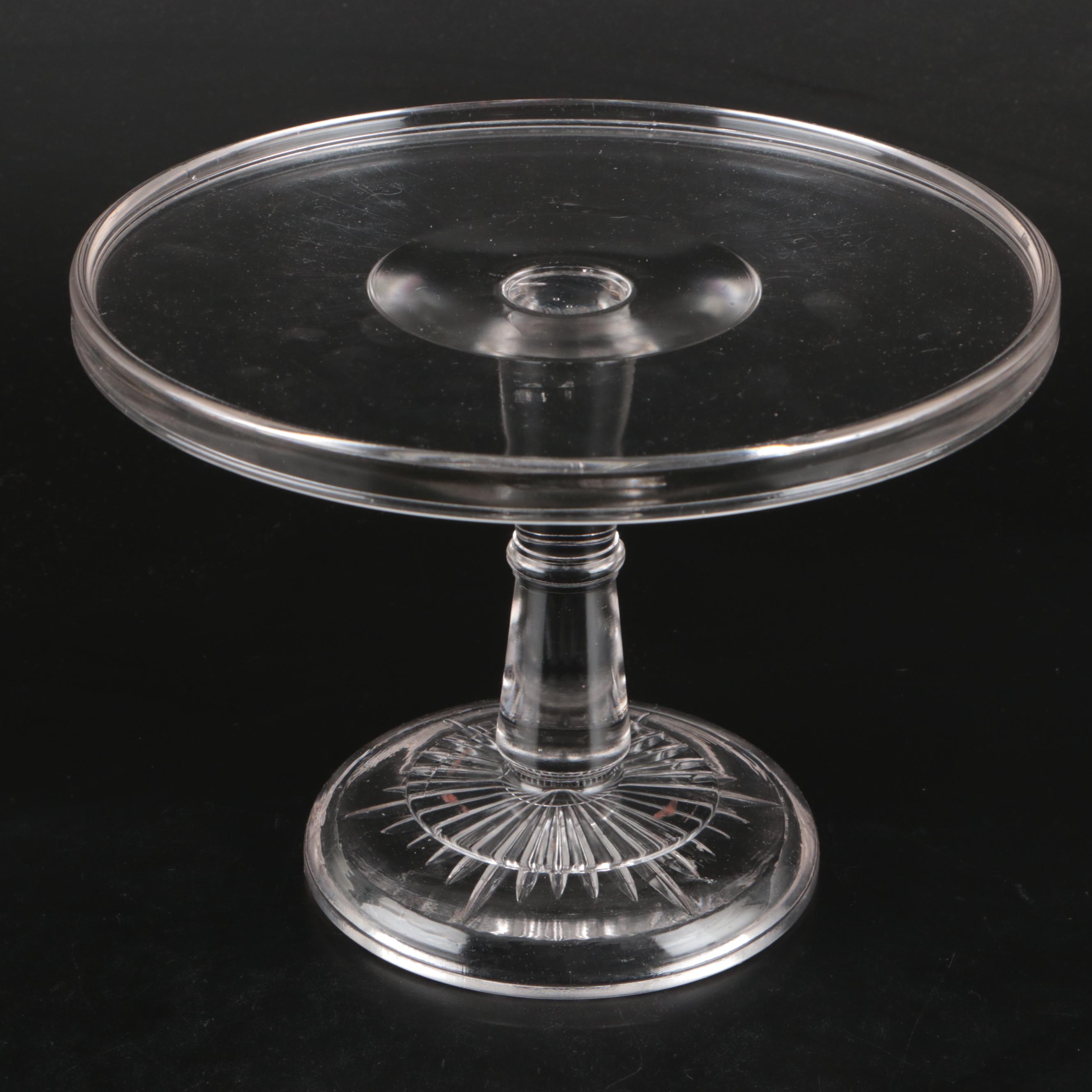 Fostoria "American Clear" Pressed Glass Torte Plate, Cloche and Other Glassware