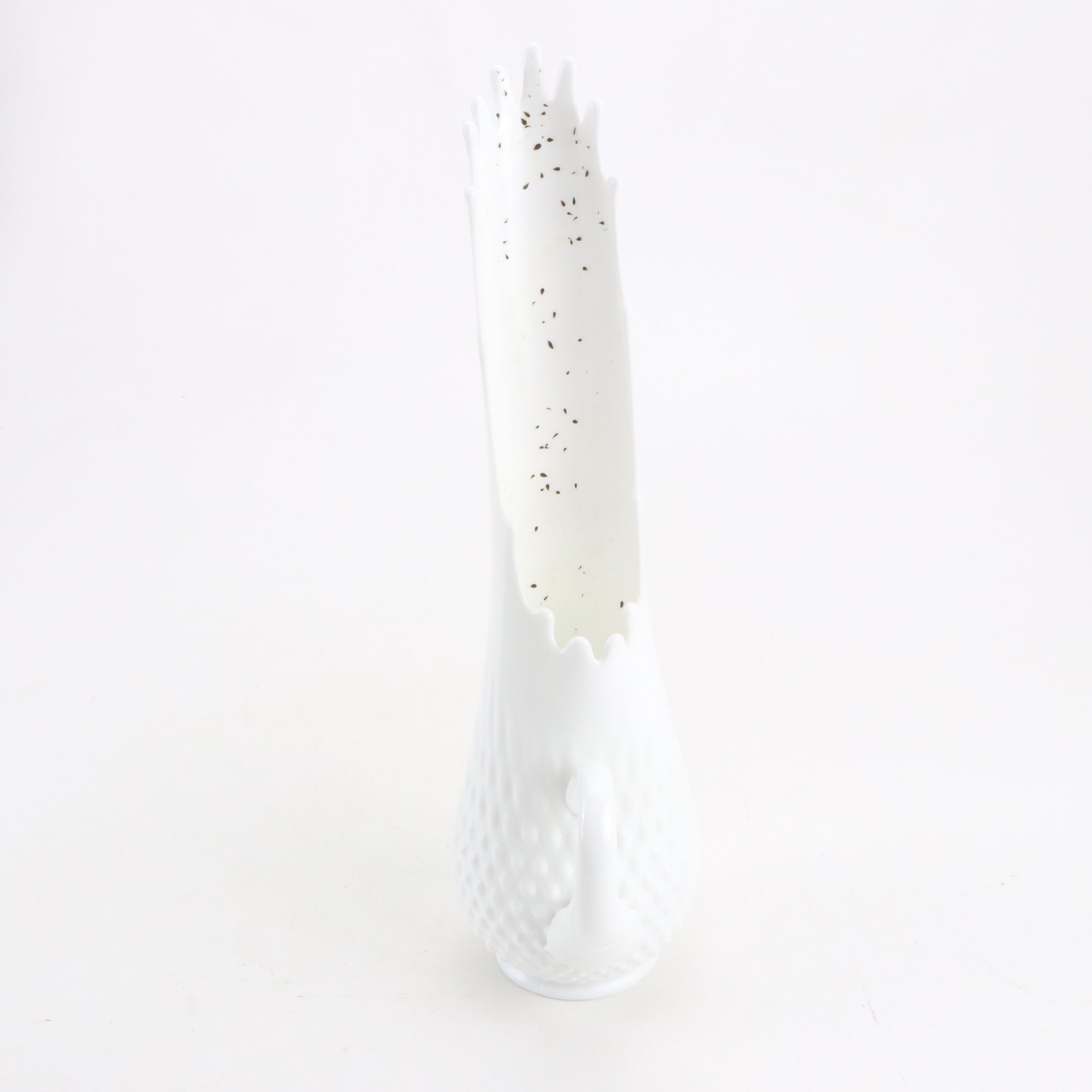 Silver Plate Bride's Basket, White Hobnail Swung Glass Pitcher, Recipe Box, More