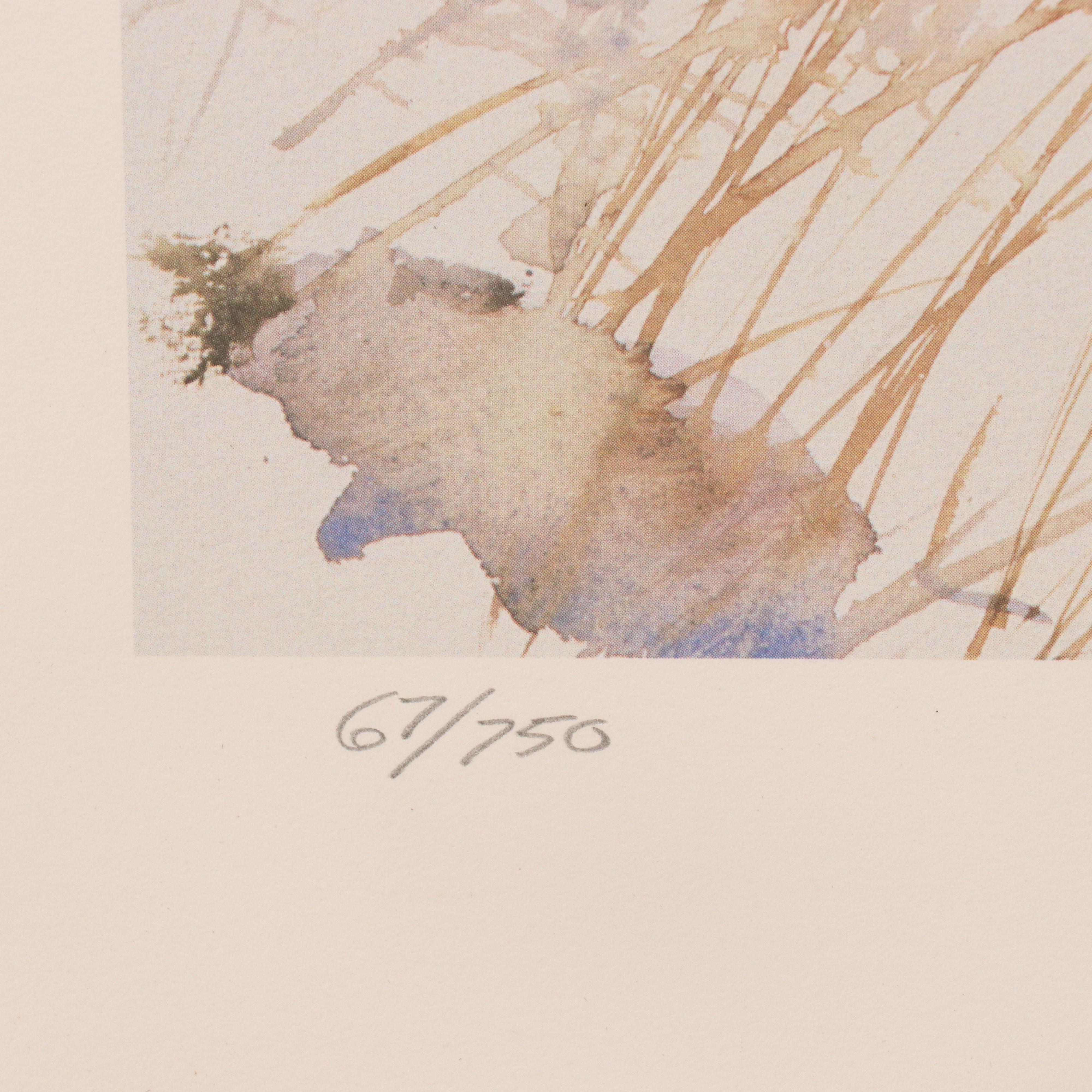 Timothy O'Toole Residential Landscape Offset Lithograph "Chadds Ford Winter"