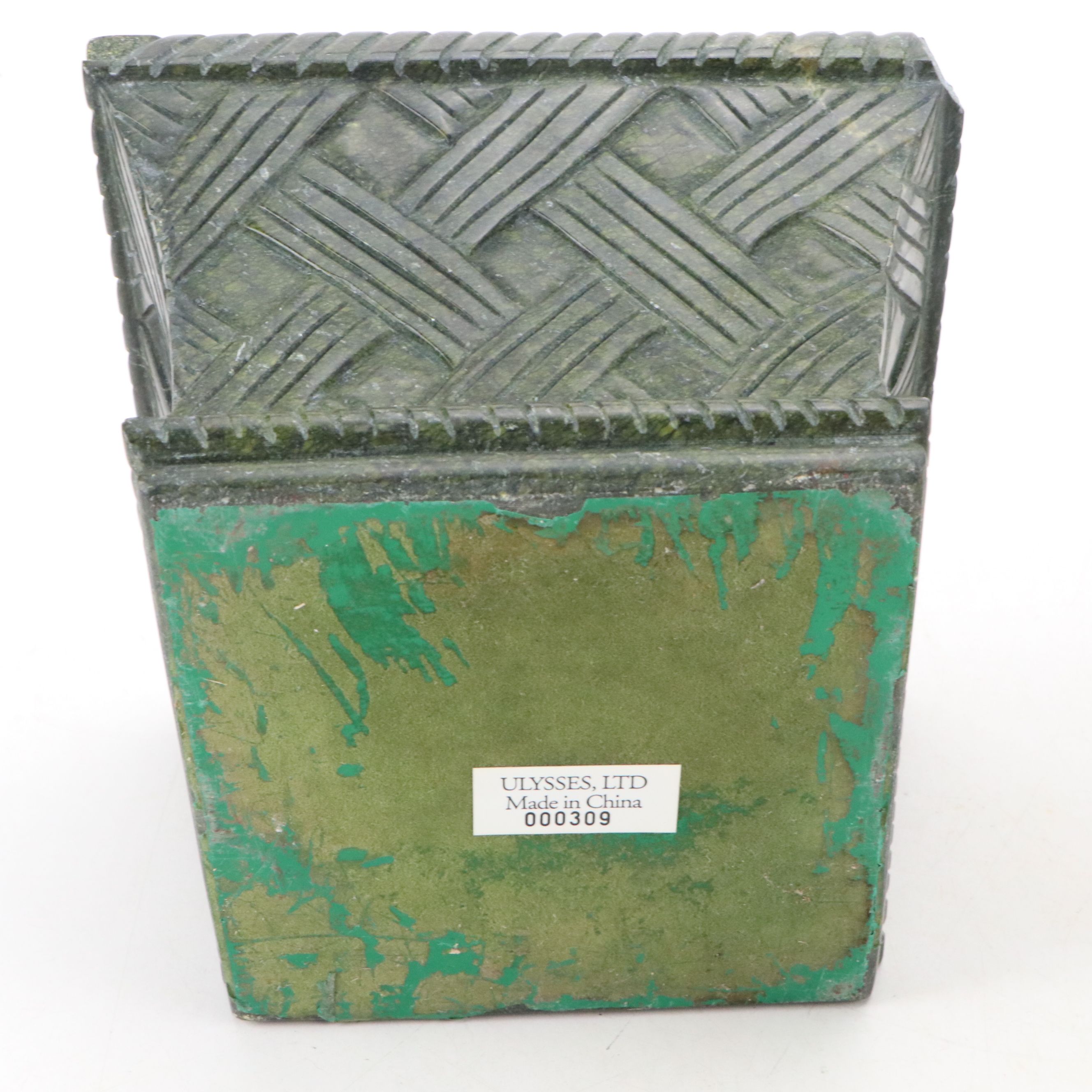 Carved Marble Basket Style Planters