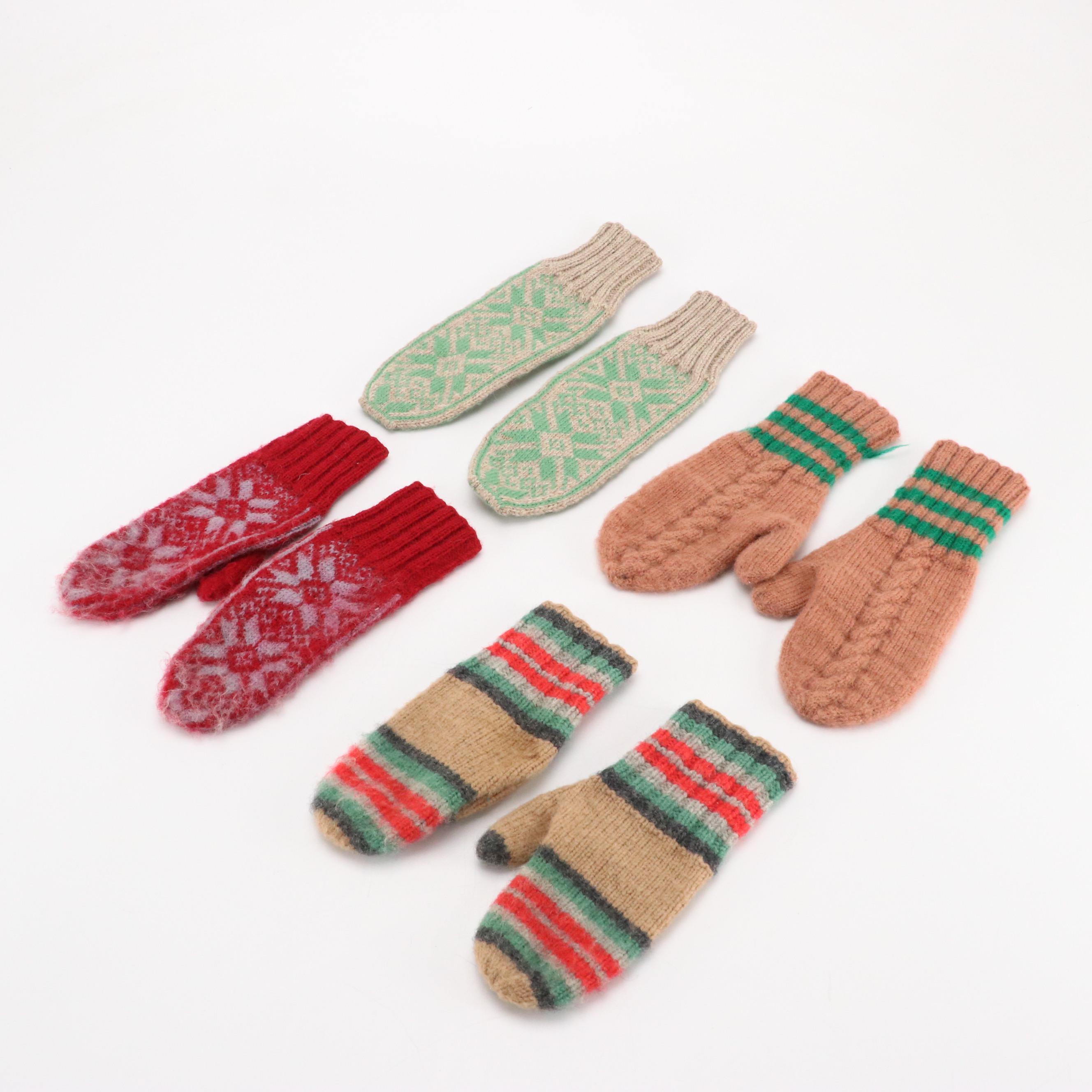 Handmade Knitwear Including Mittens, Hats, and More