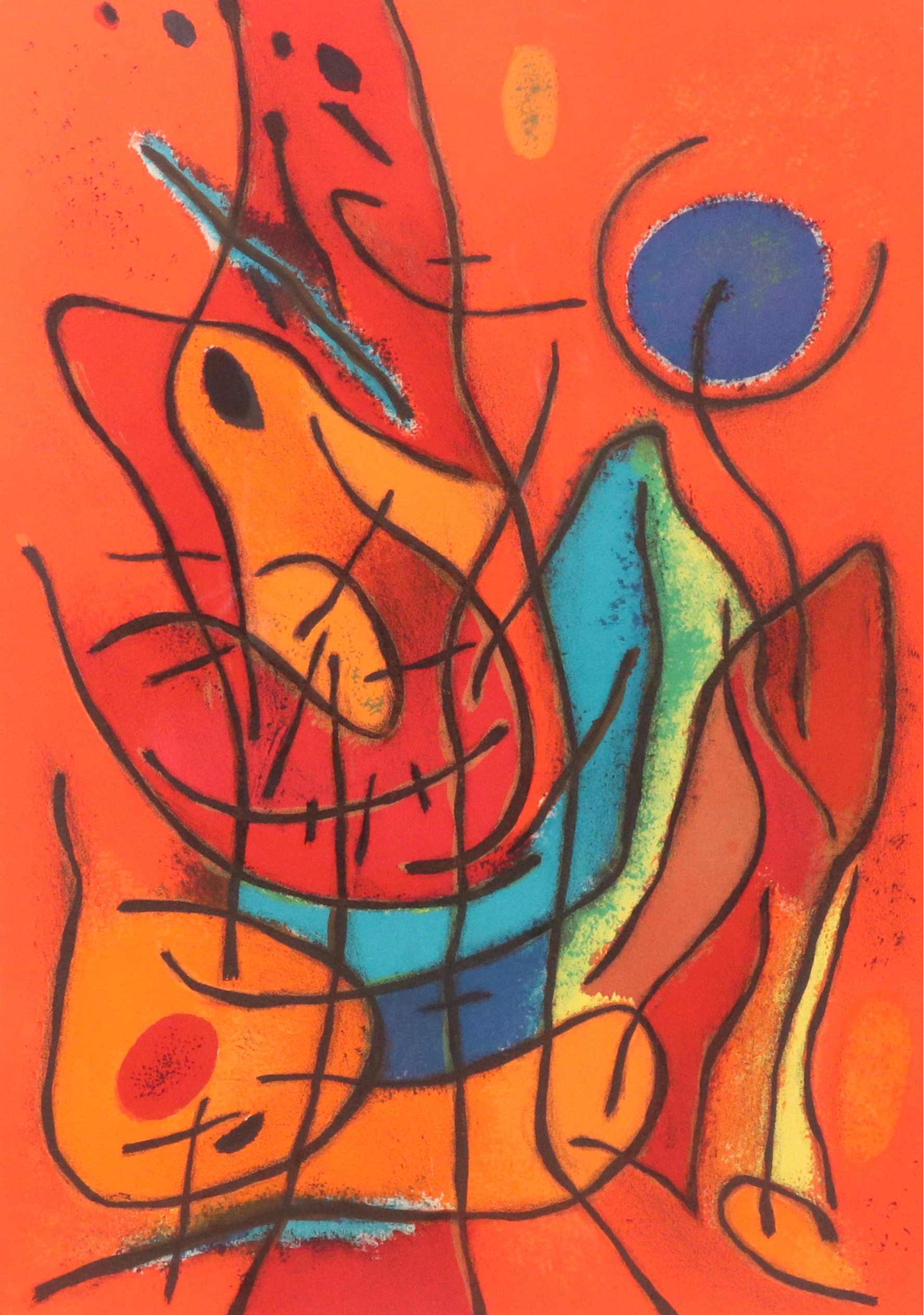 Gustave Singier Modern Lithograph "Bathers," 1969