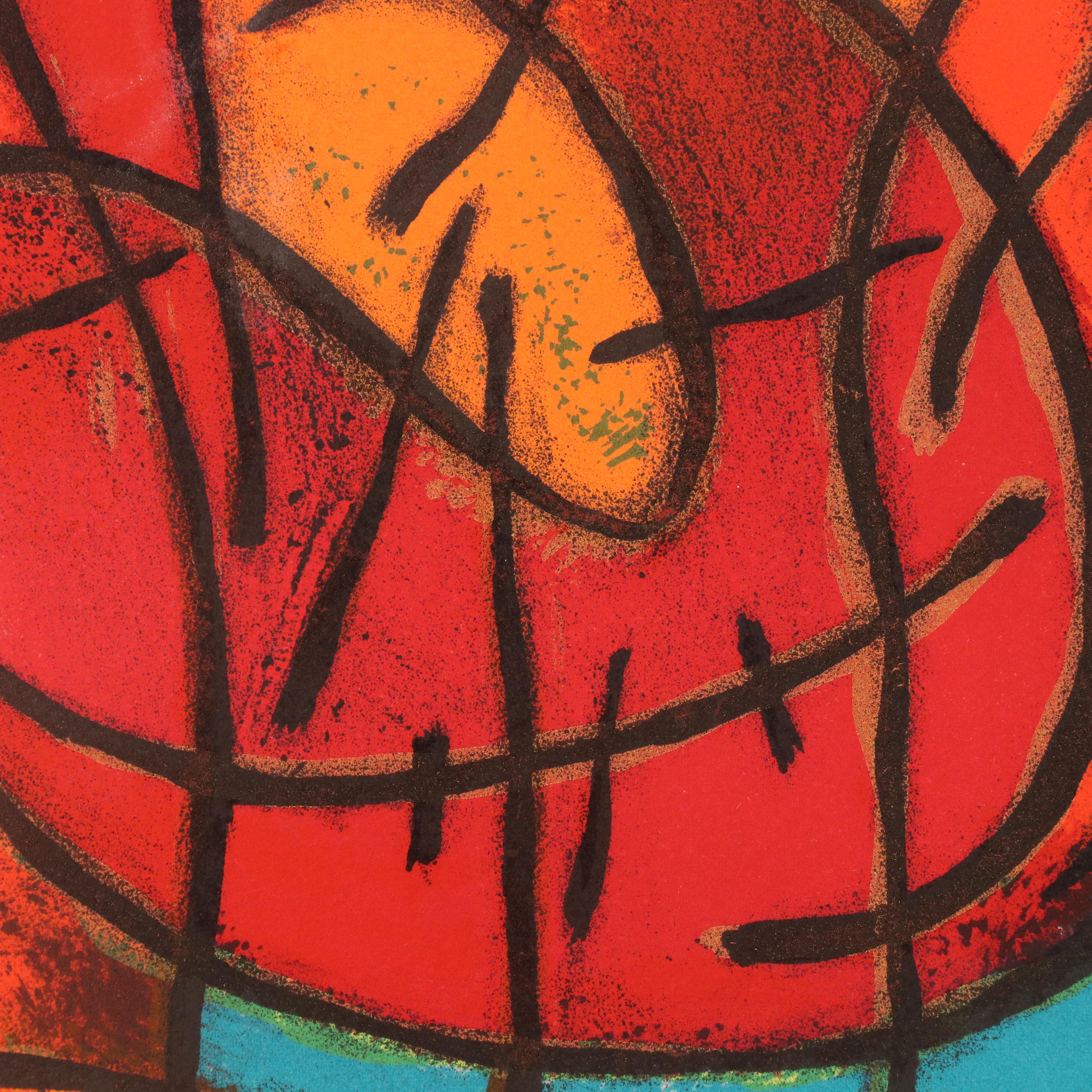 Gustave Singier Modern Lithograph "Bathers," 1969