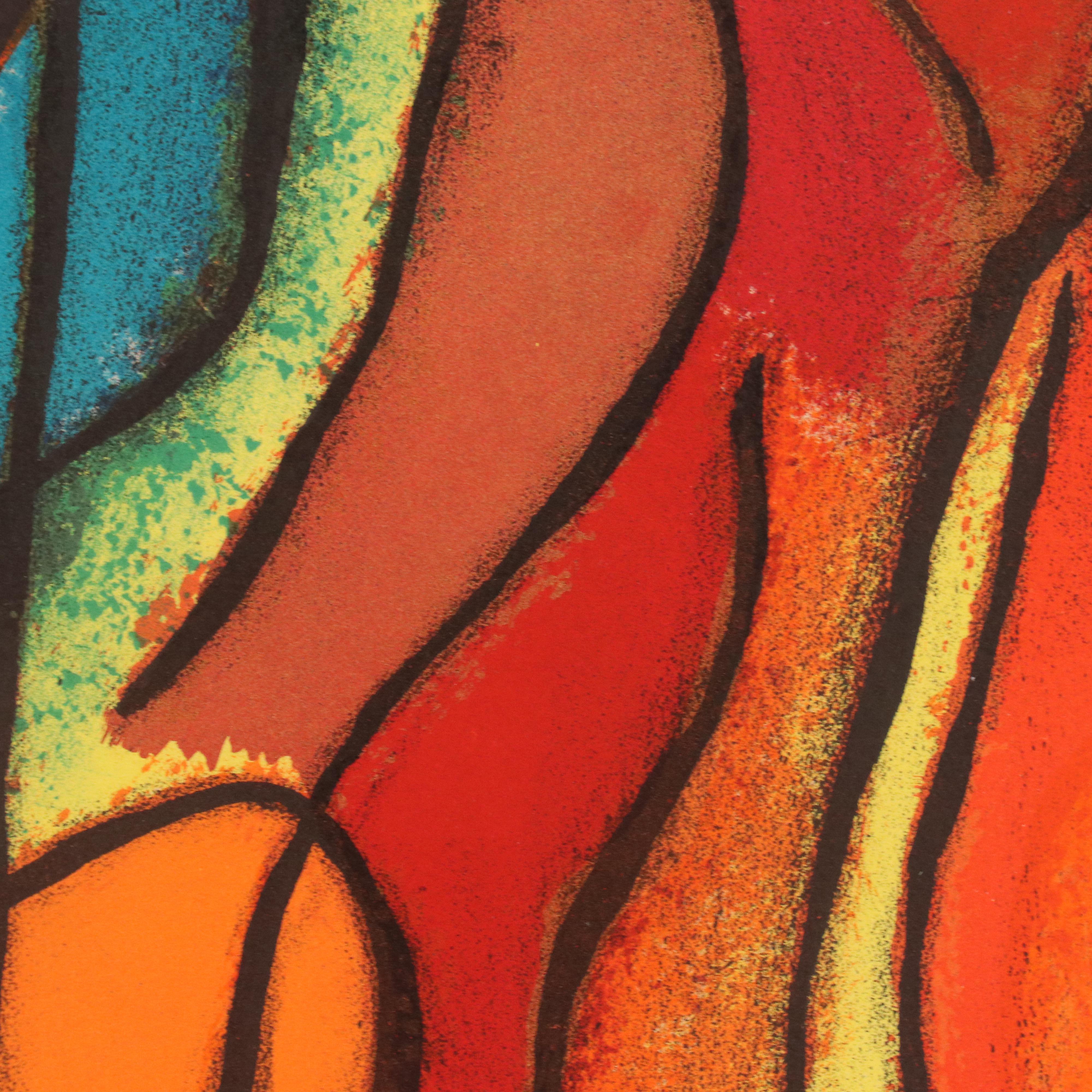 Gustave Singier Modern Lithograph "Bathers," 1969