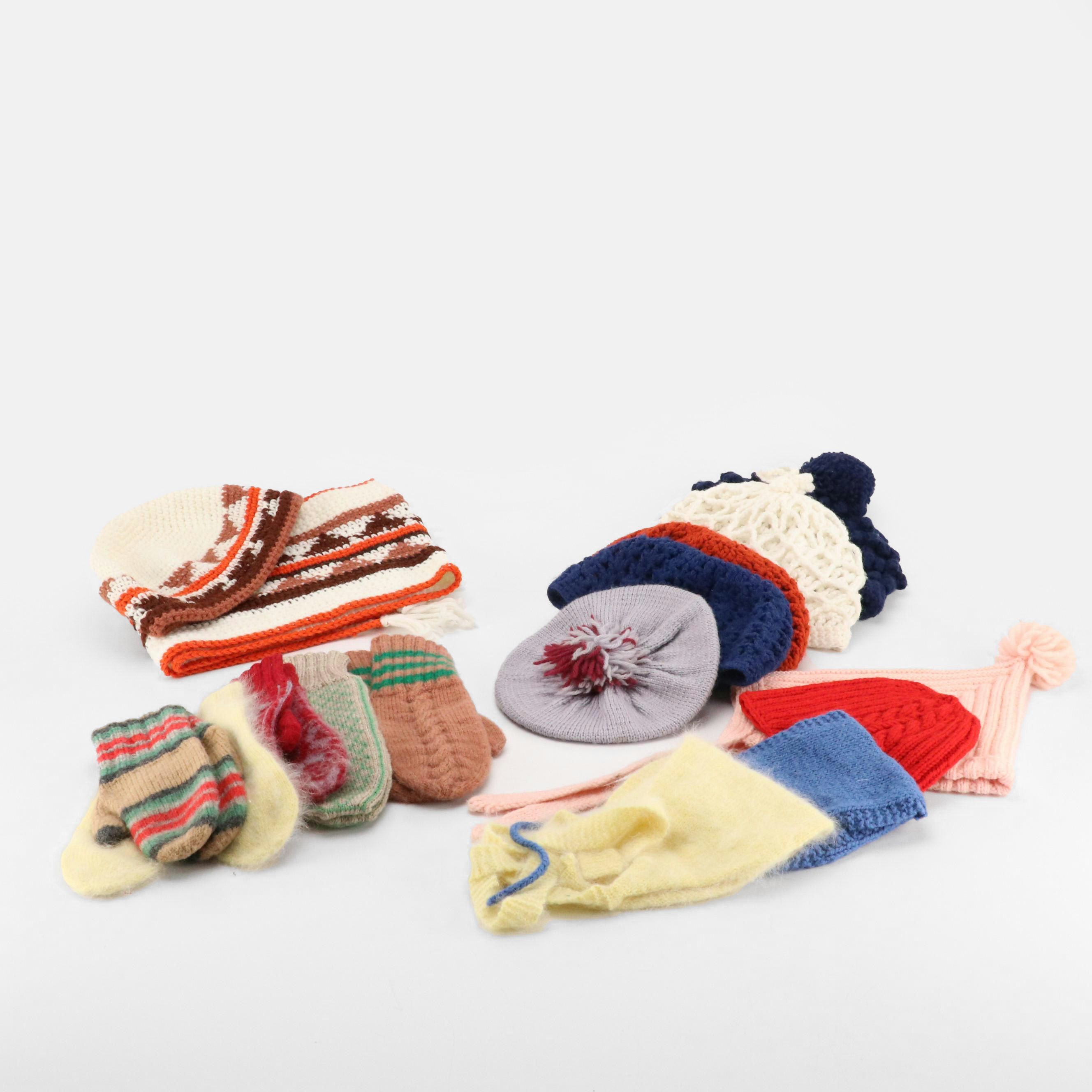 Handmade Knitwear Including Mittens, Hats, and More