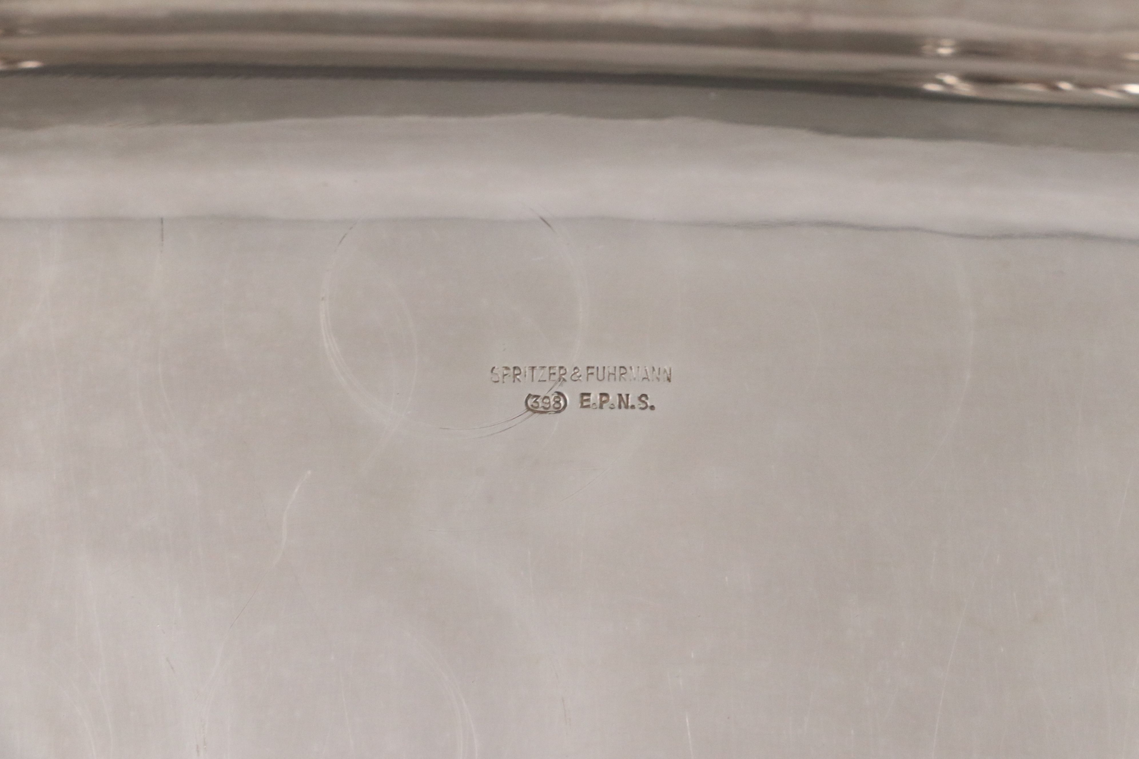 Spritzer & Fuhrmann Victorian Style Tea and Coffee Set with Tray, 20th Century