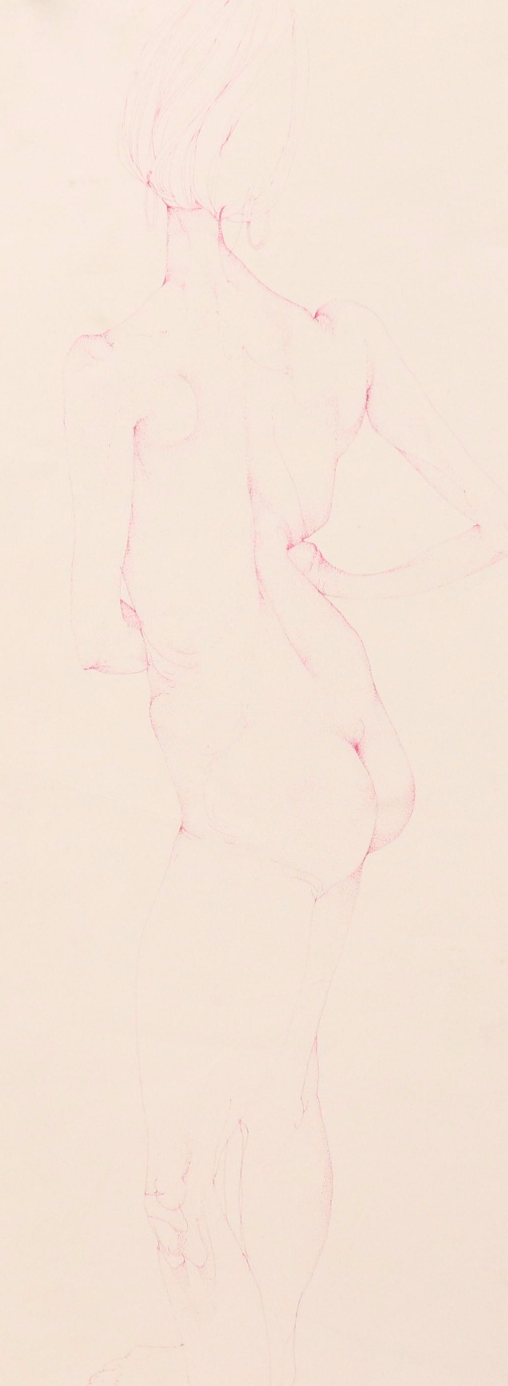 Lithograph of Nude Figure