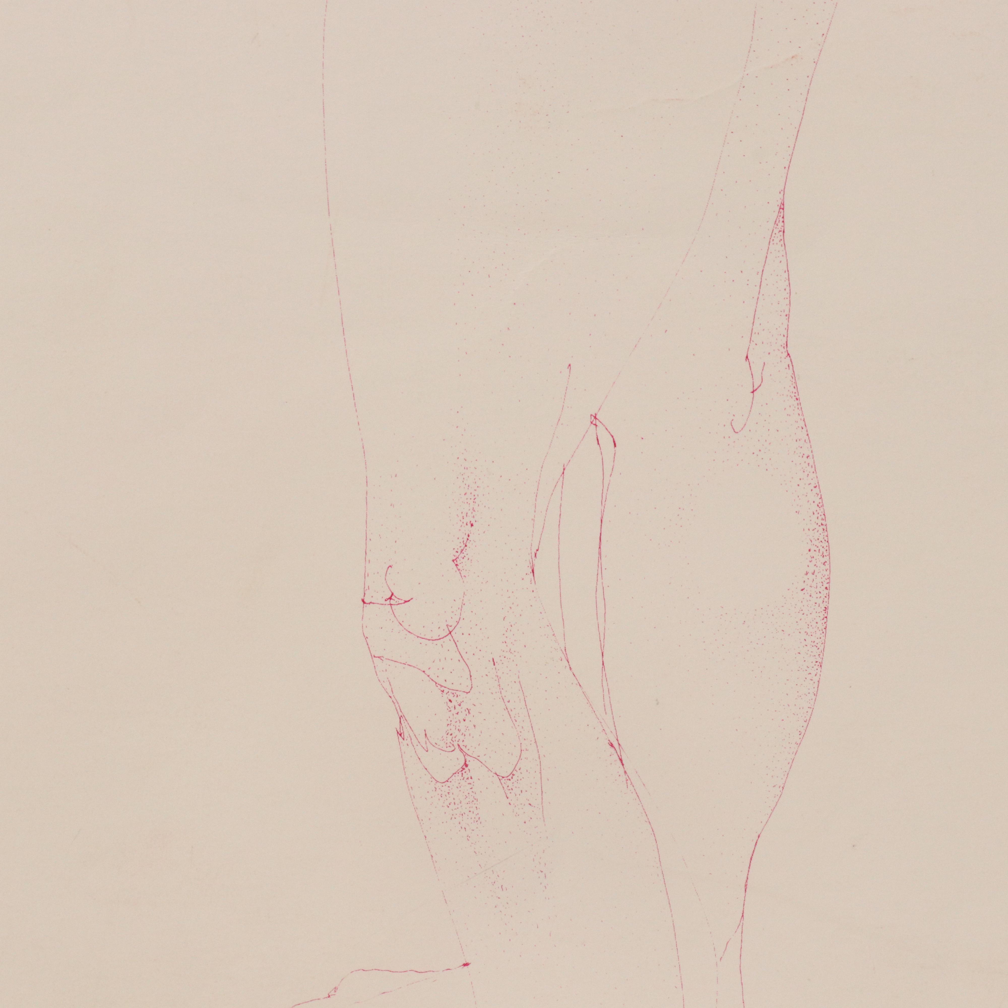 Lithograph of Nude Figure