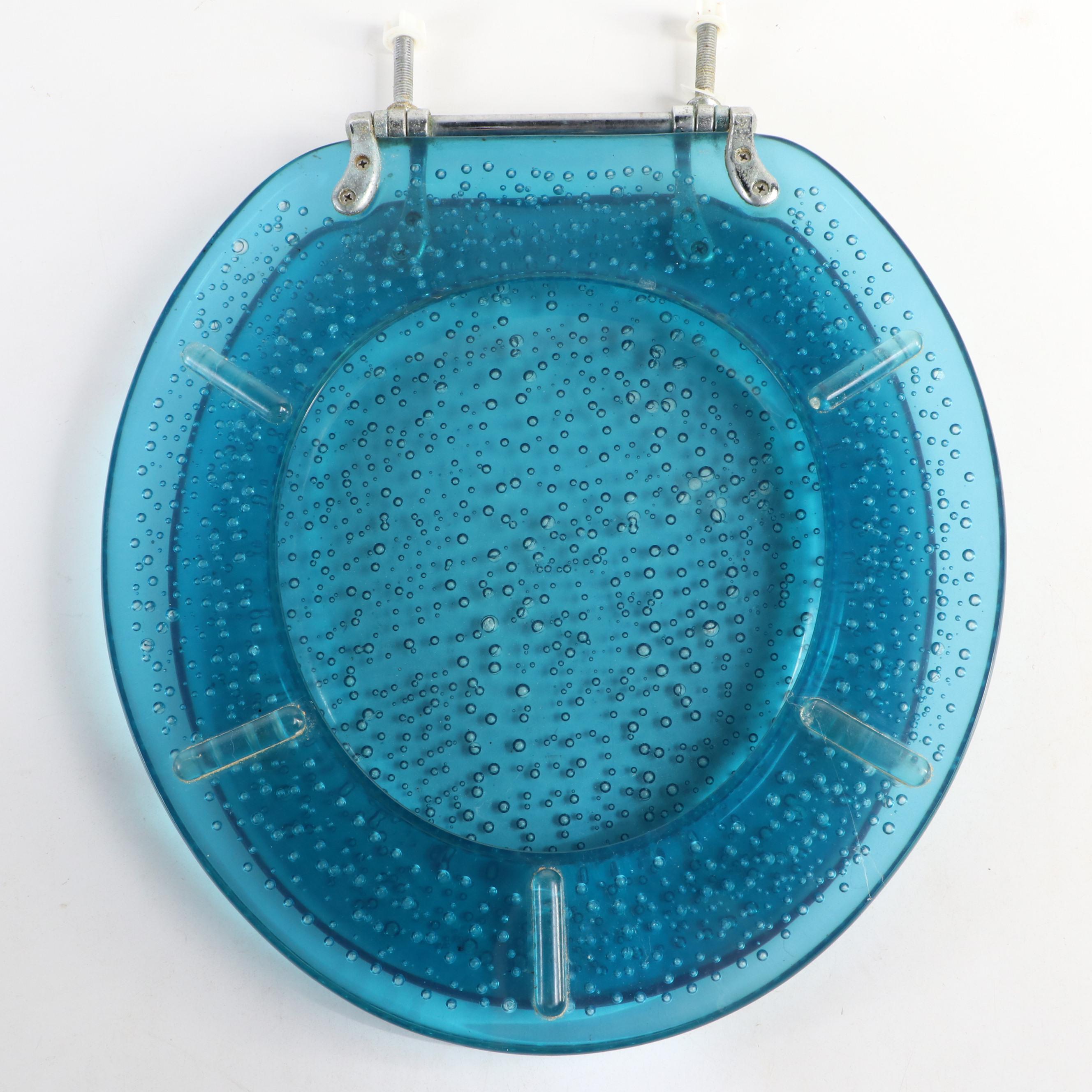 Blue Toilet Seat