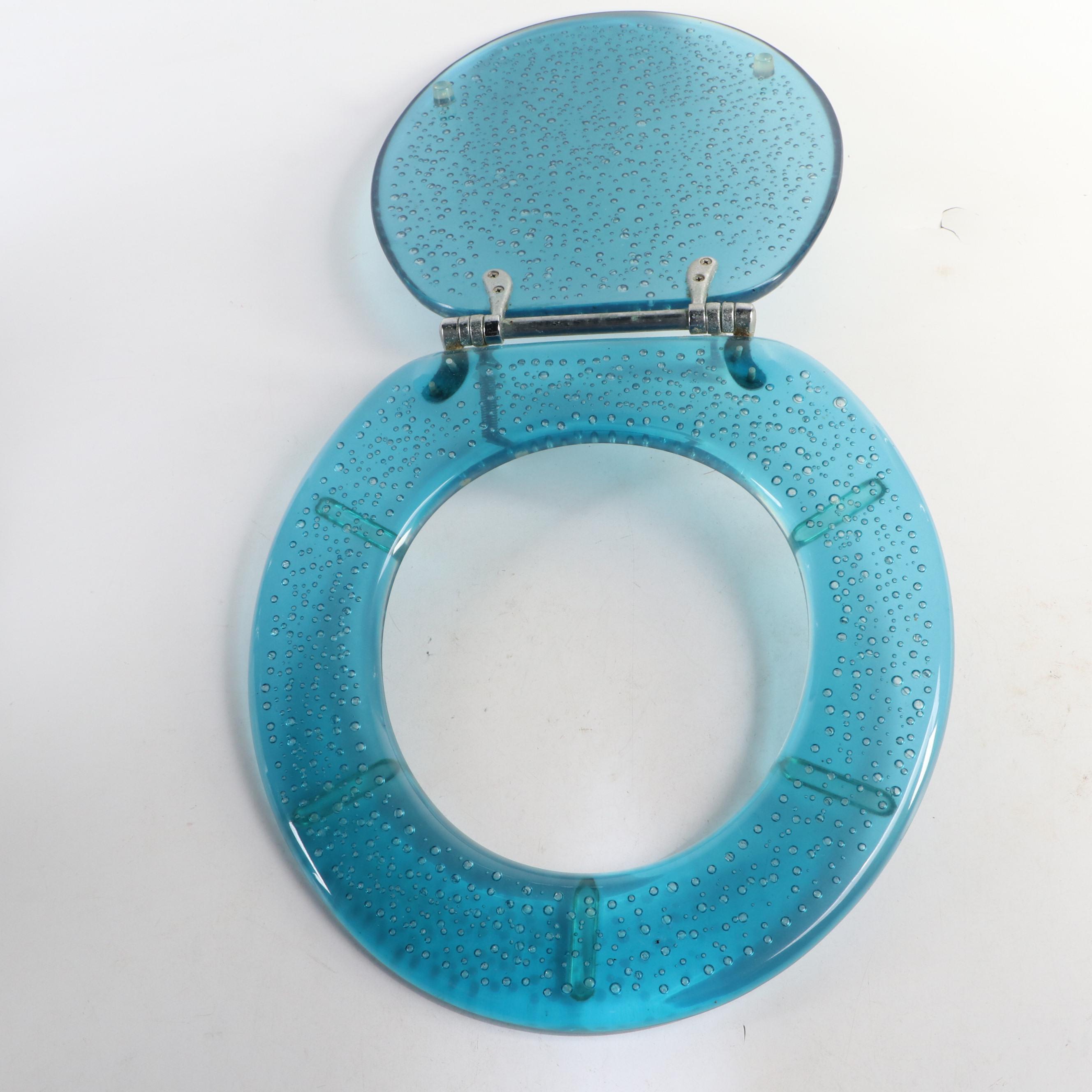 Blue Toilet Seat