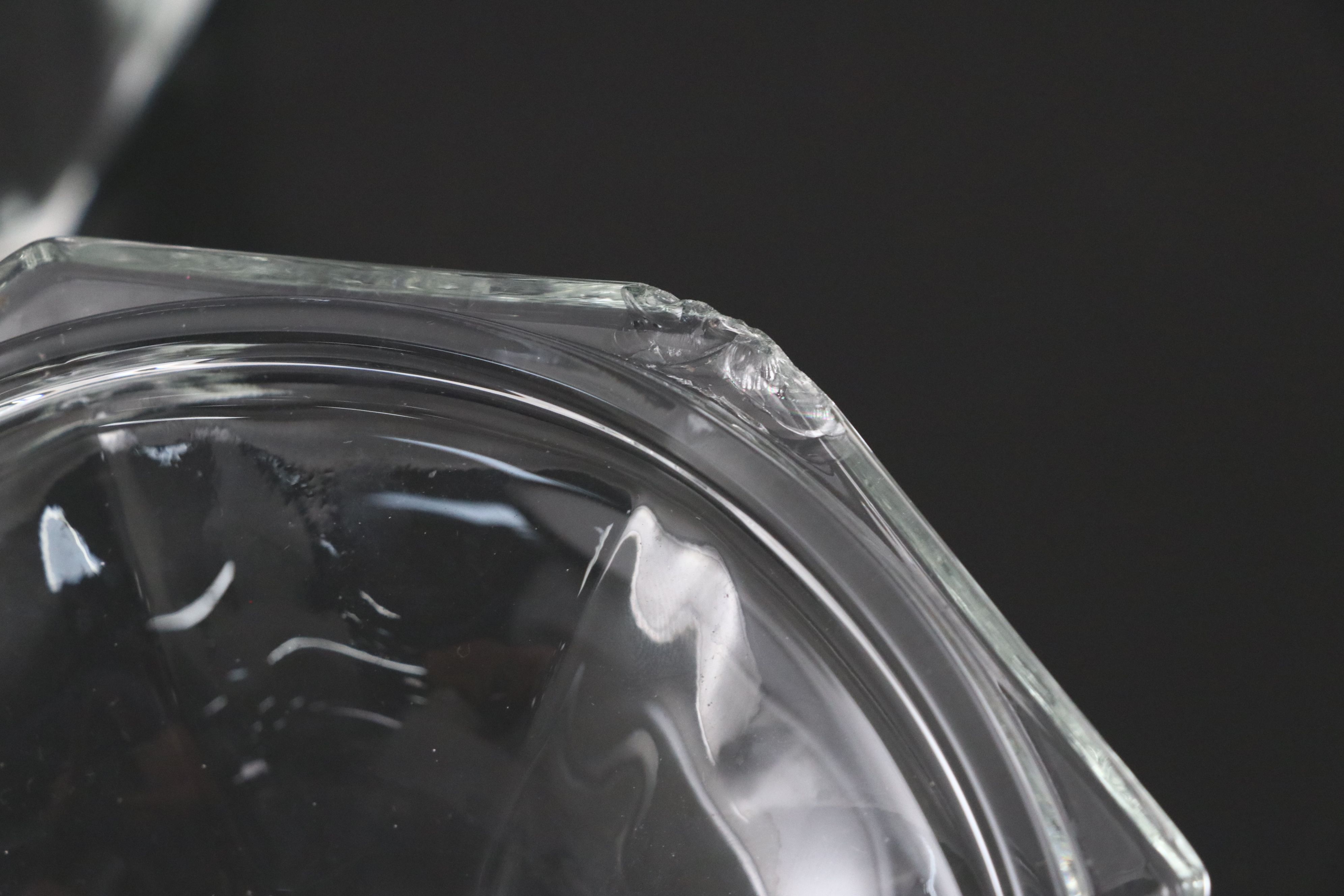 Gorham "Althea" Cut Crystal Bowls with Indiana Glass "Concord" Candy Dish