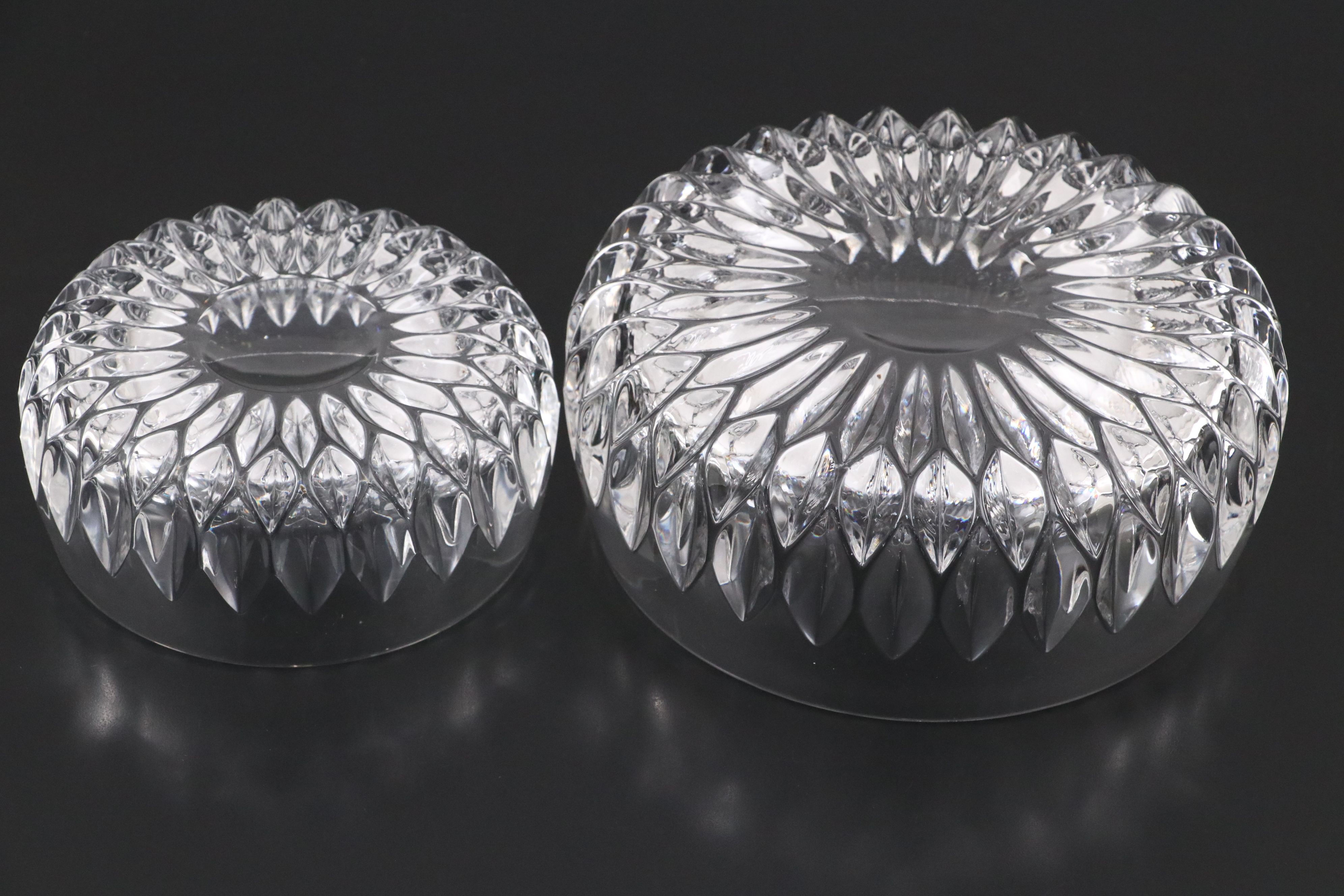 Gorham "Althea" Cut Crystal Bowls with Indiana Glass "Concord" Candy Dish