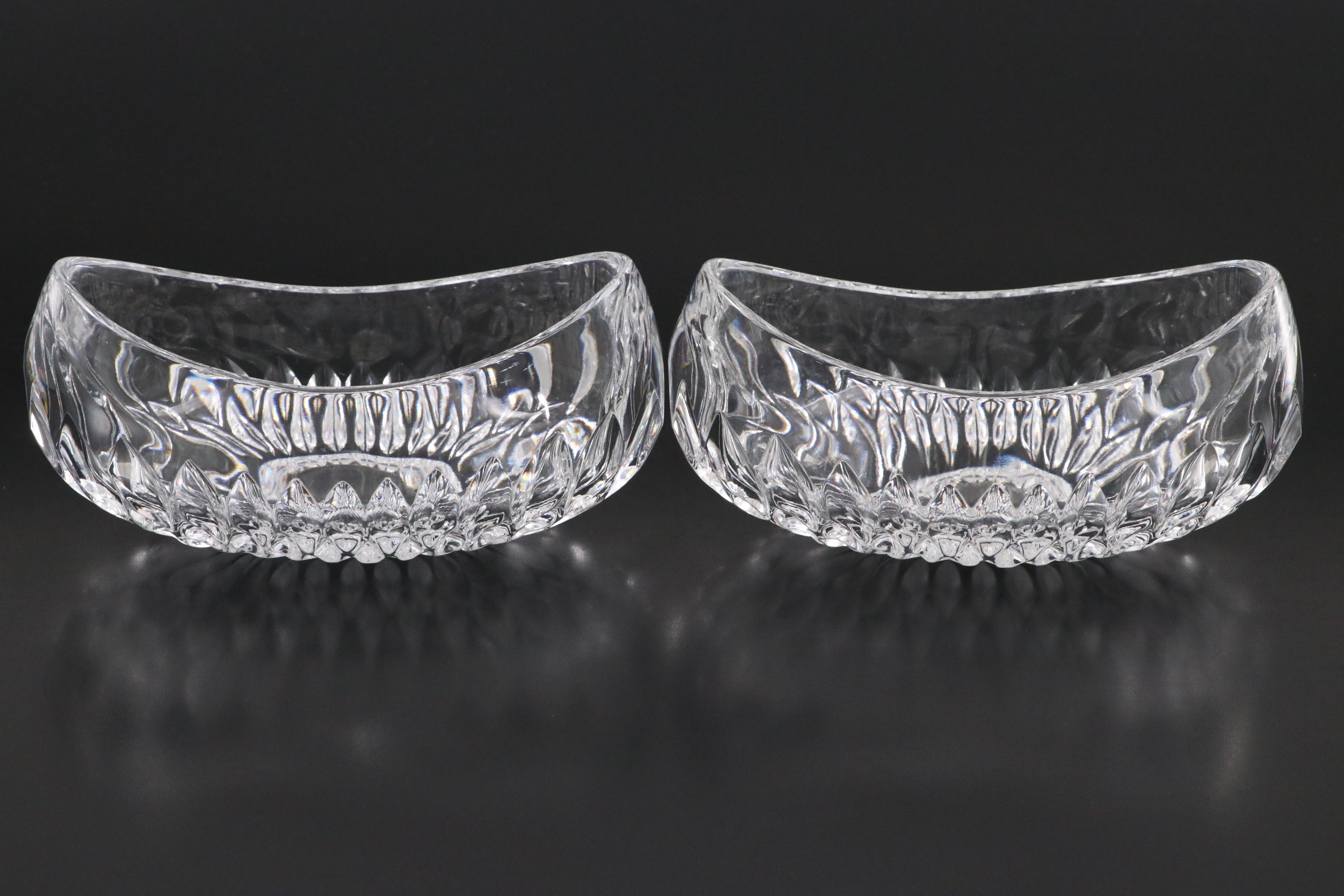 Gorham "Althea" Cut Crystal Bowls with Indiana Glass "Concord" Candy Dish
