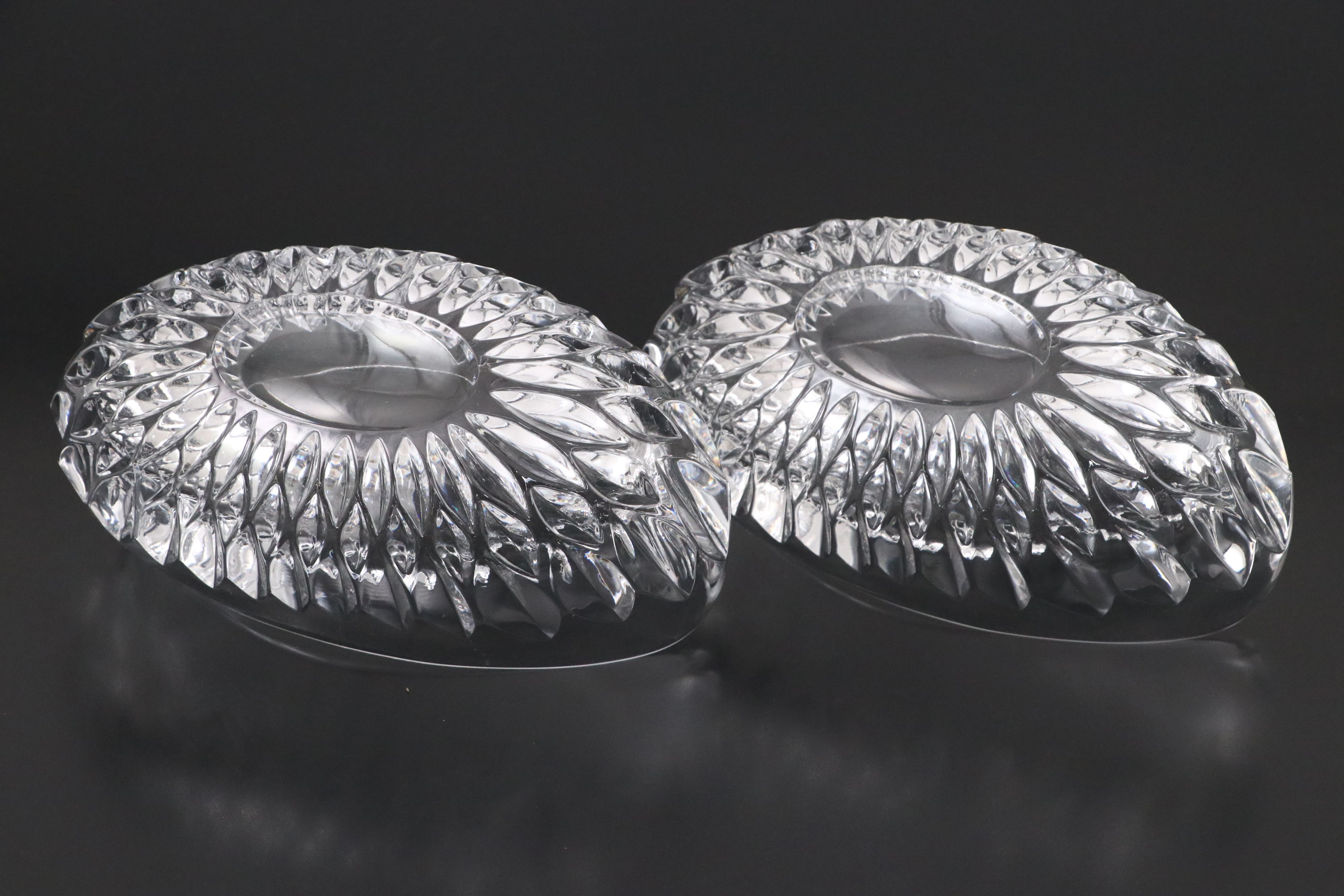 Gorham "Althea" Cut Crystal Bowls with Indiana Glass "Concord" Candy Dish