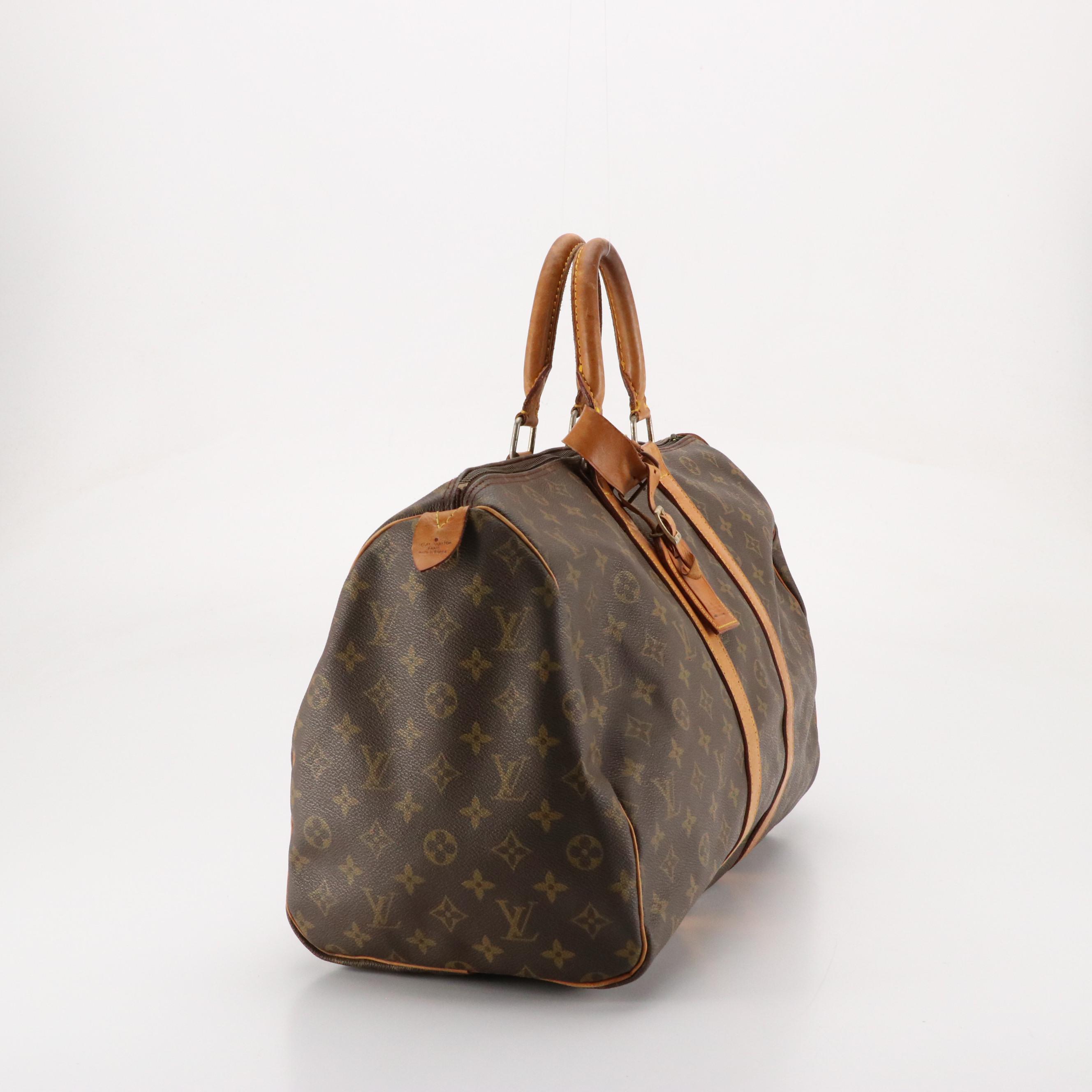 Louis Vuitton Keepall 45 in Monogram Canvas and Vachetta Leather, 1970s