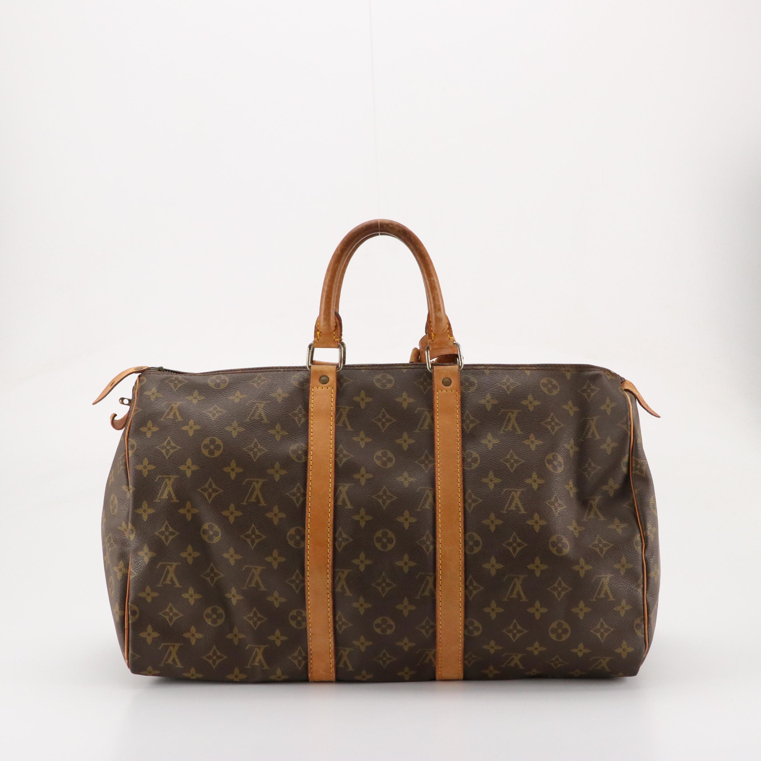 Louis Vuitton Keepall 45 in Monogram Canvas and Vachetta Leather, 1970s