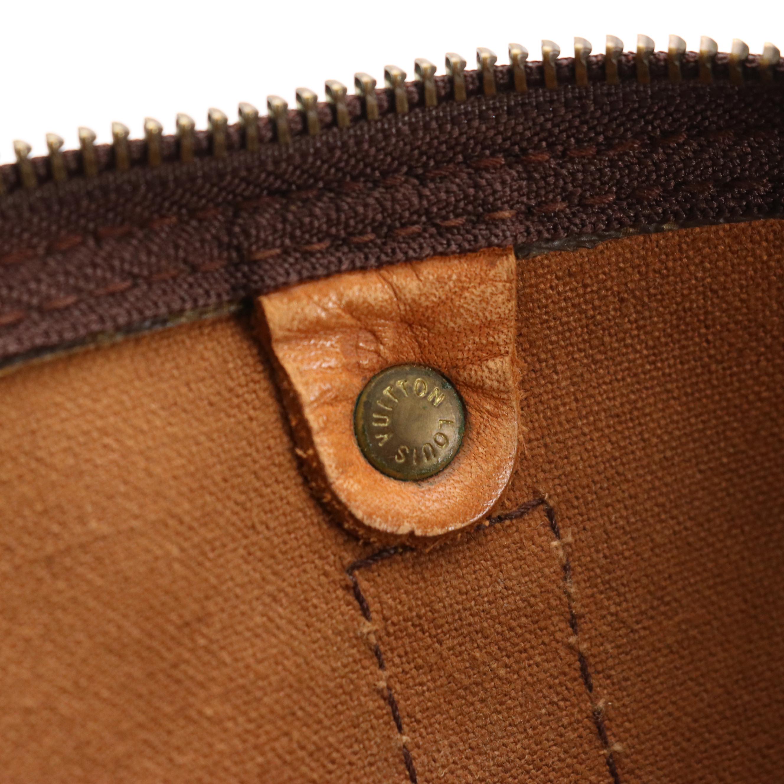 Louis Vuitton Keepall 45 in Monogram Canvas and Vachetta Leather, 1970s