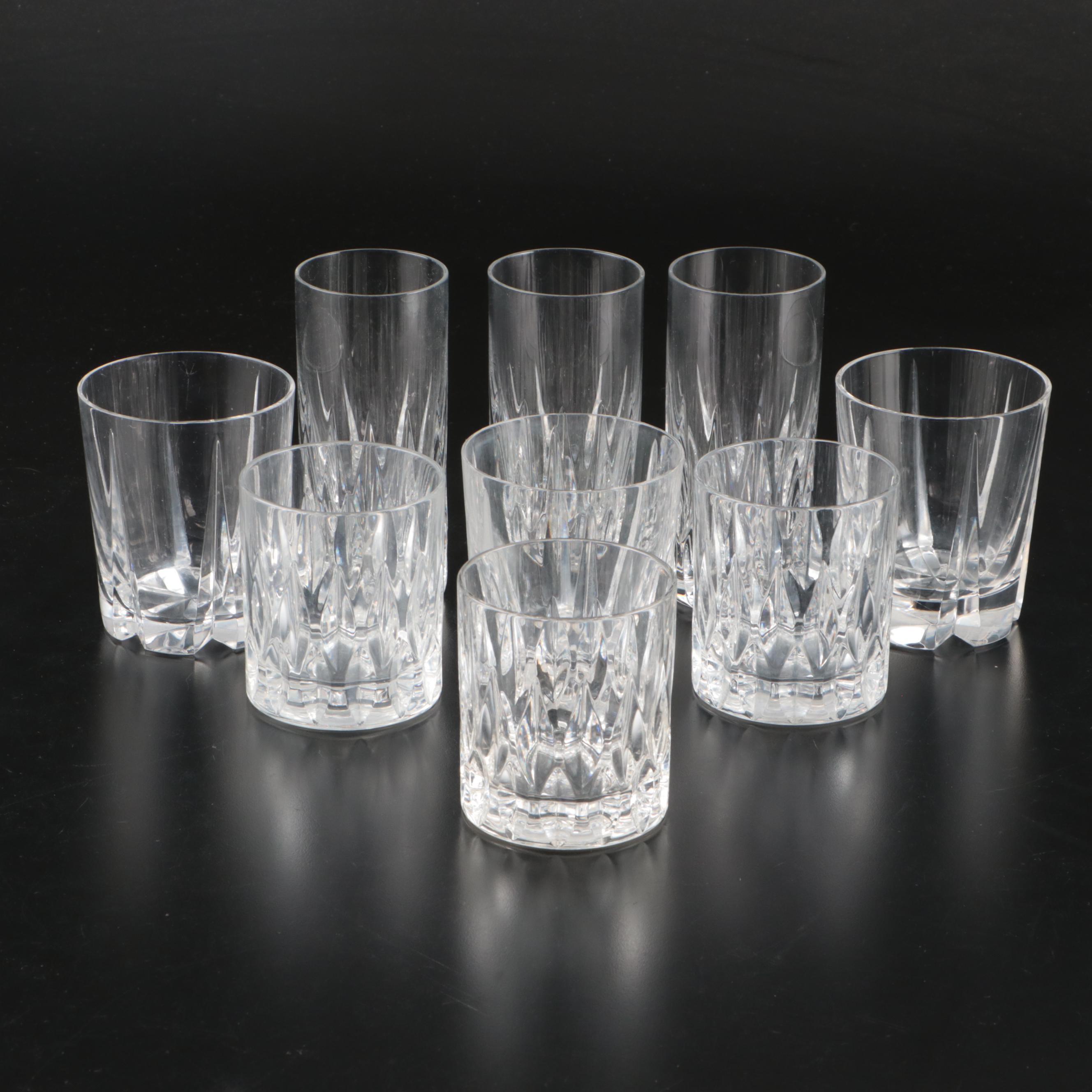 Nachtmann "Helena" Old Fashioned and Highball with Val St Lambert Glasses