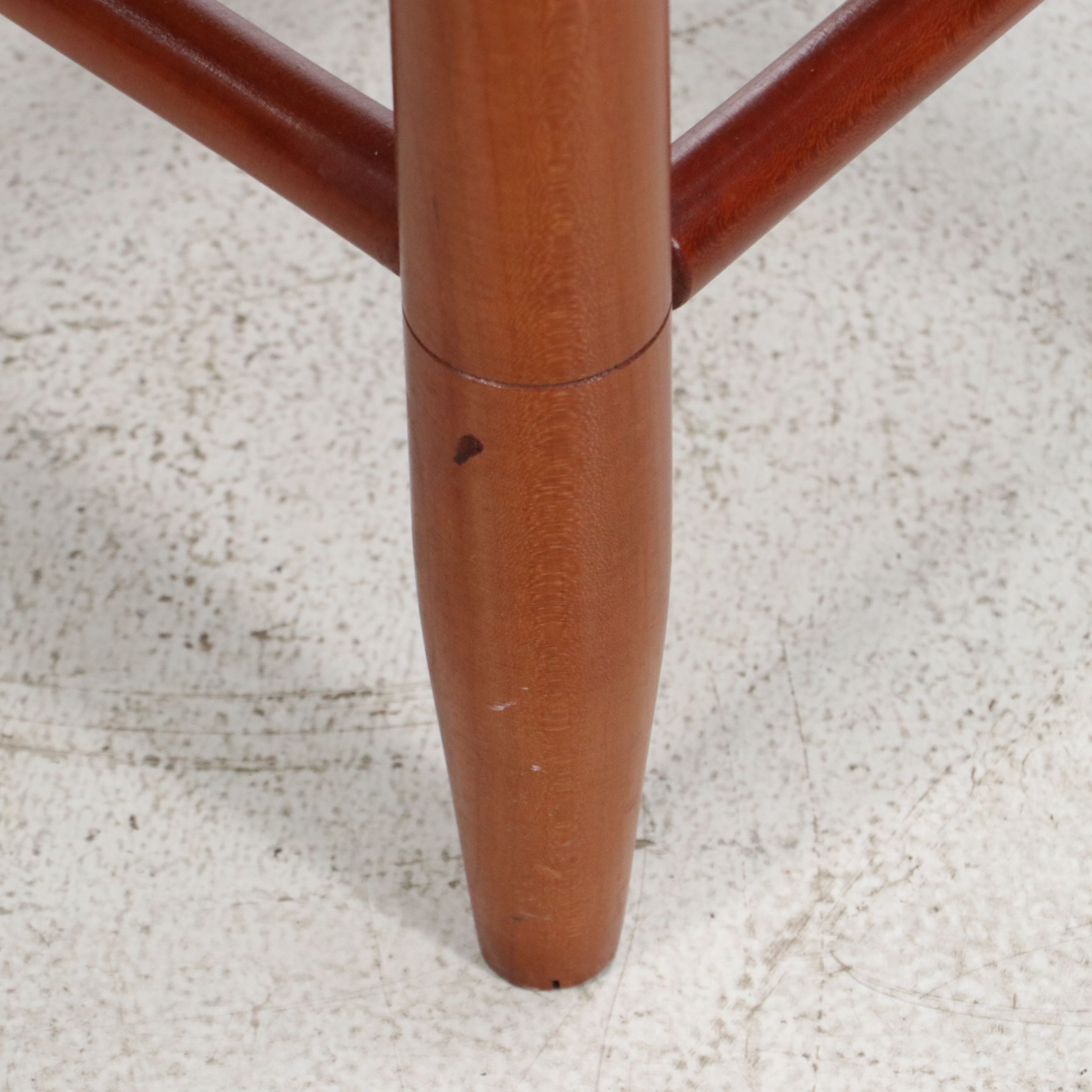 Wood Ladder-Back Armchair with Rush Seat and Side Chair with Woven Cord Seat