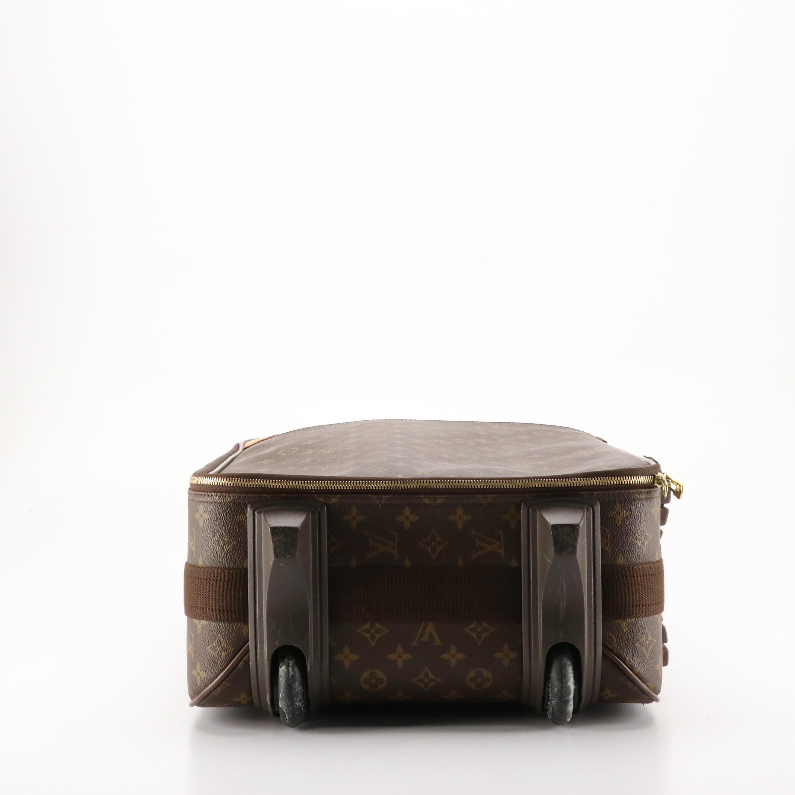 Louis Vuitton Pégase 55 Trolley Case in Monogram Canvas and Vachetta Leather