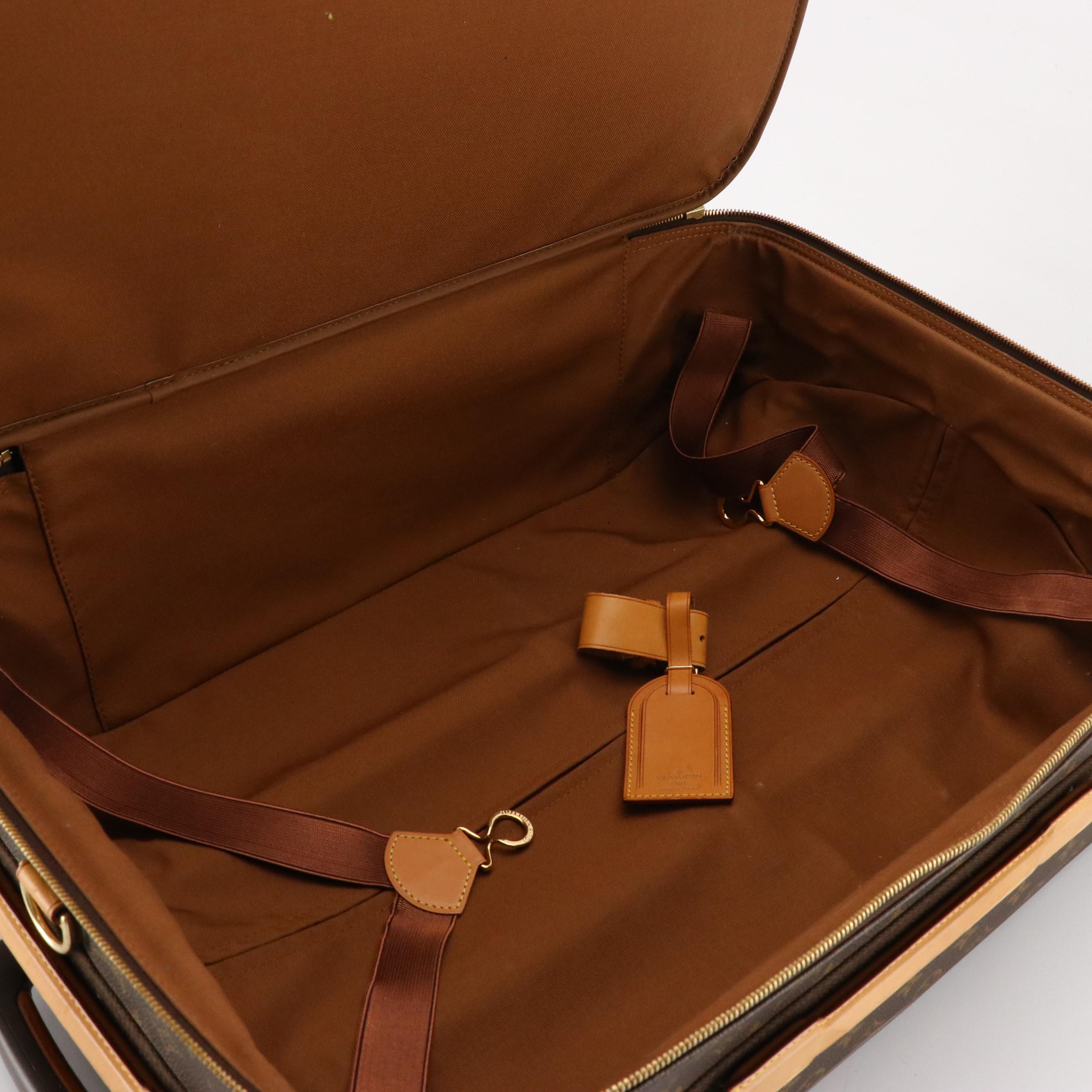 Louis Vuitton Pégase 55 Trolley Case in Monogram Canvas and Vachetta Leather