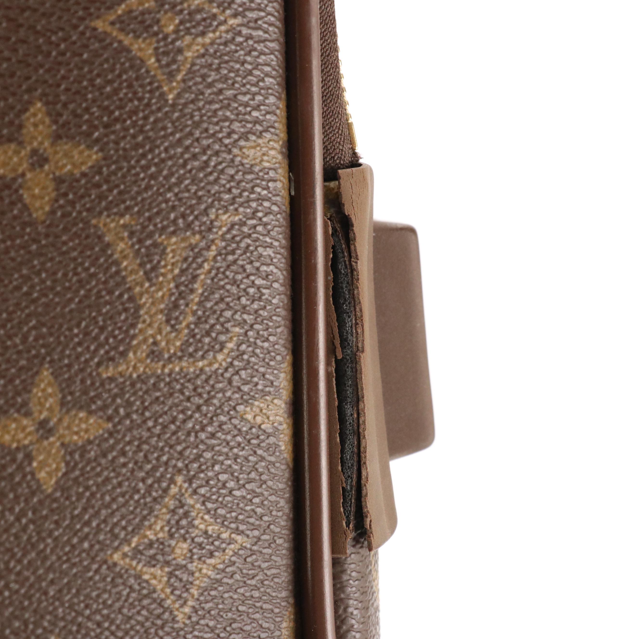 Louis Vuitton Pégase 55 Trolley Case in Monogram Canvas and Vachetta Leather