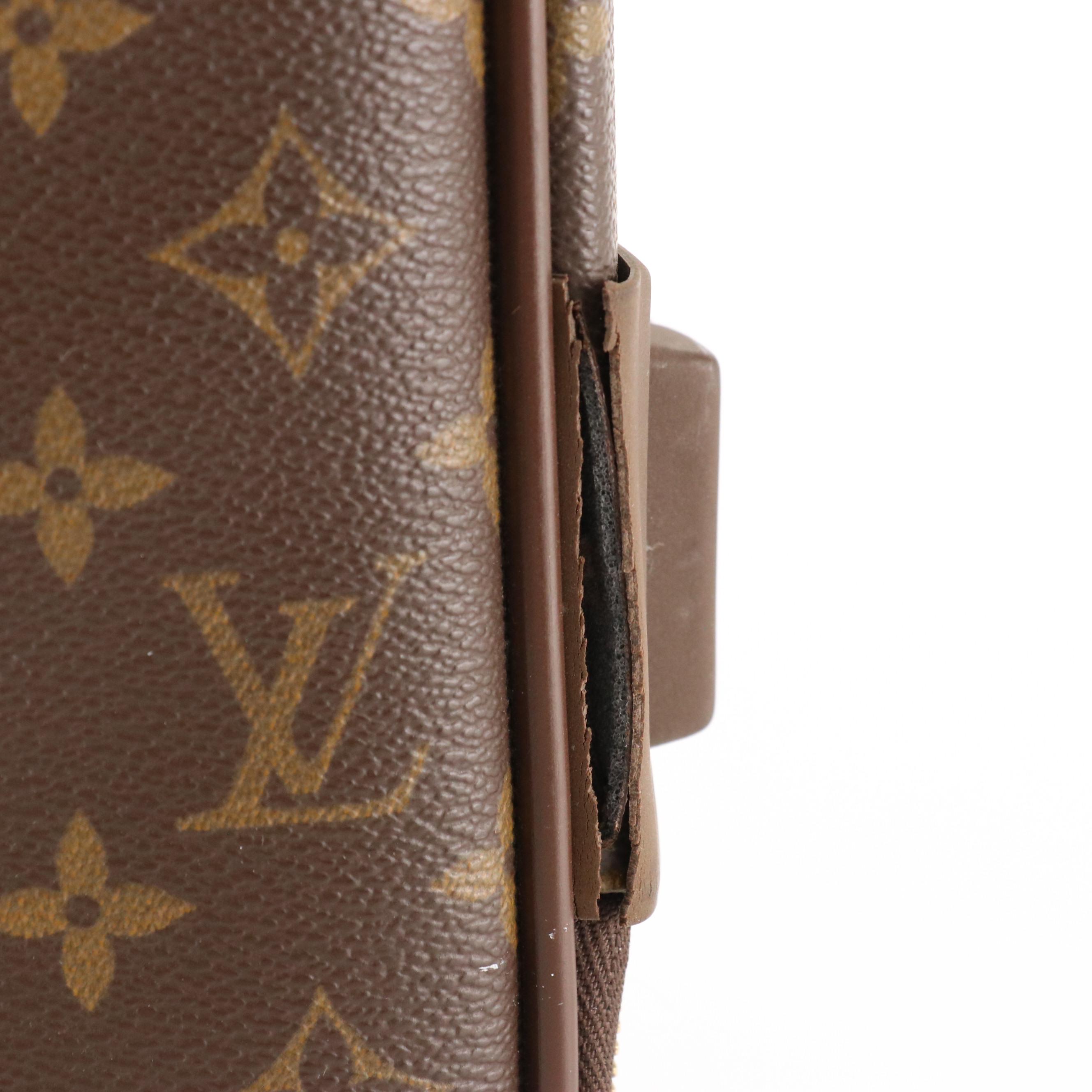 Louis Vuitton Pégase 55 Trolley Case in Monogram Canvas and Vachetta Leather